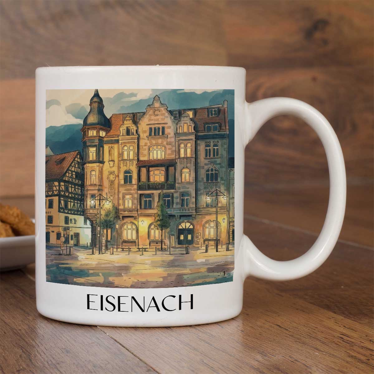 eisenach-thüringer-wald-deutschland-kaffeebecher-aquarell
