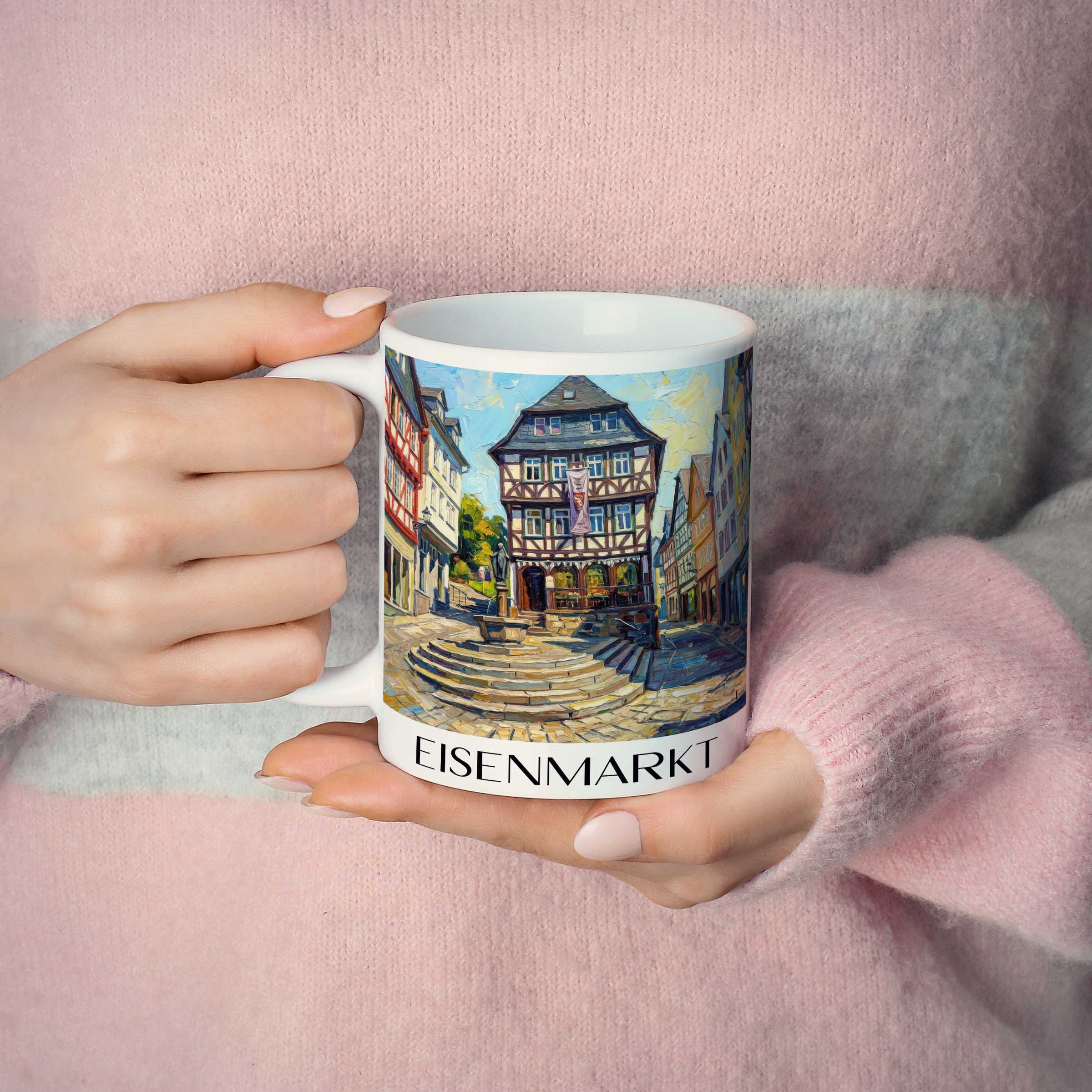 eisenmarkt-wetzlar-deutschland-kaffeebecher-oil-painting-oelgemaelde