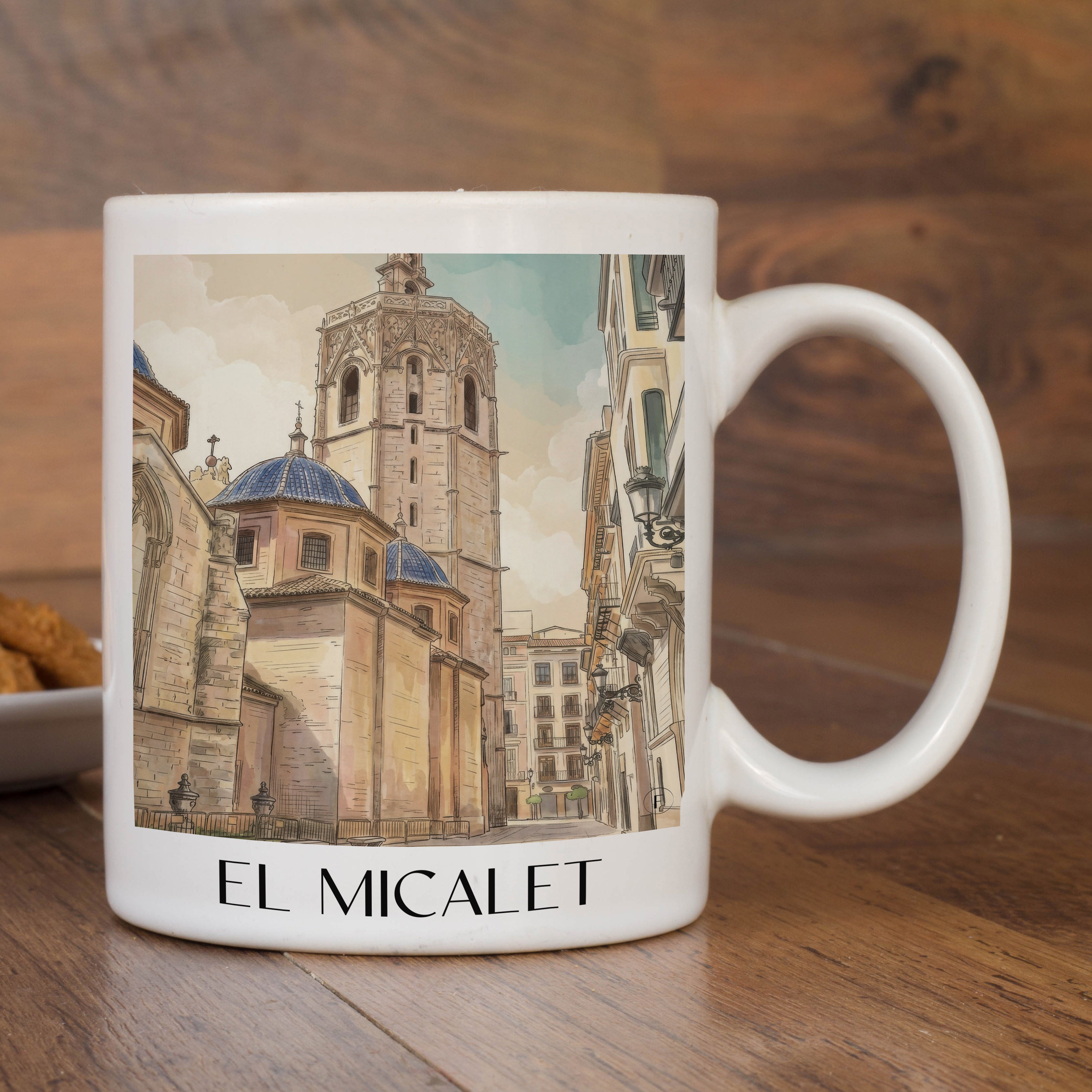 el-micalet-valencia-spanien-kaffeebecher-aquarell