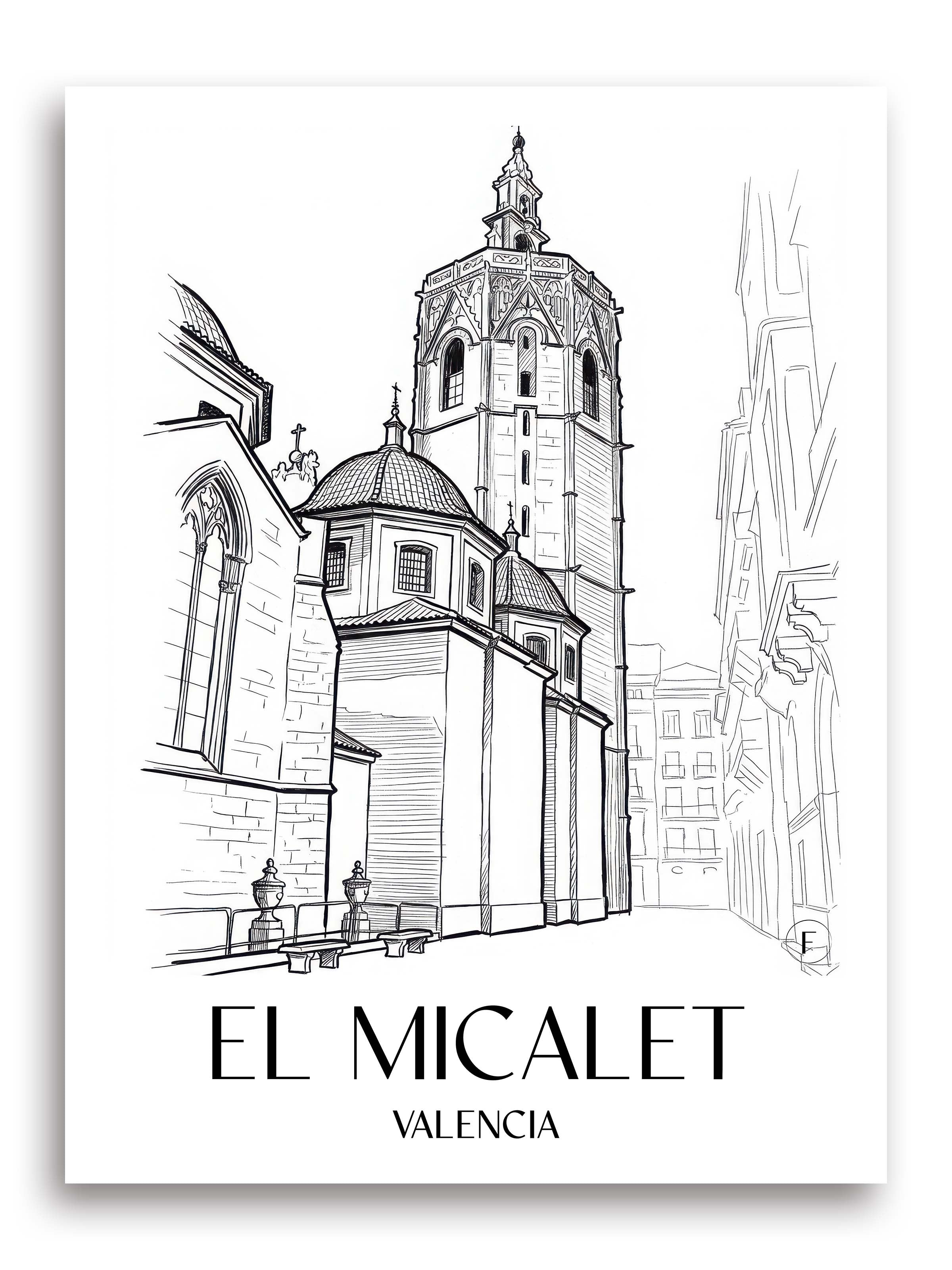 el-micalet-valencia-spanien-poster-skizze