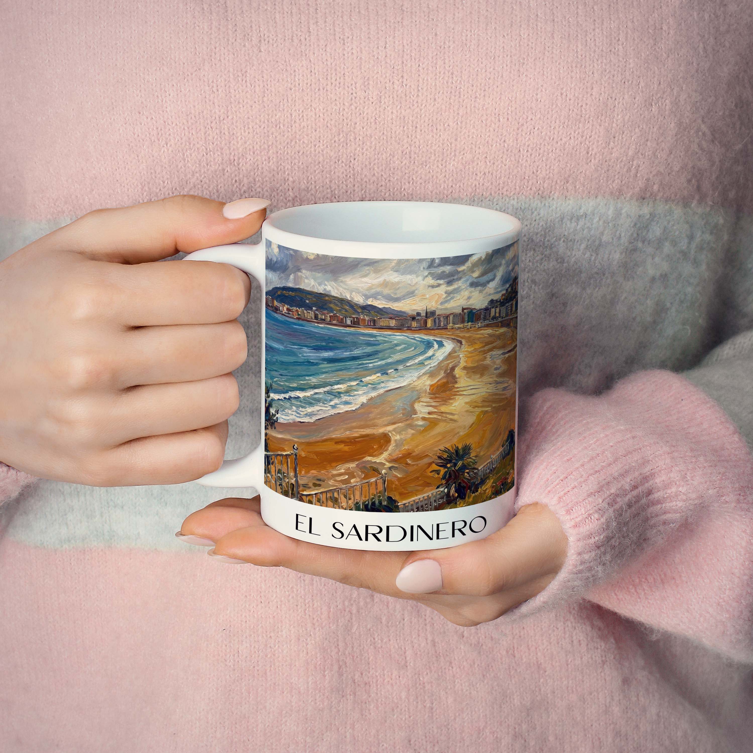 el-sardinero-santander-spanien-kaffeebecher-oil-painting-oelgemaelde