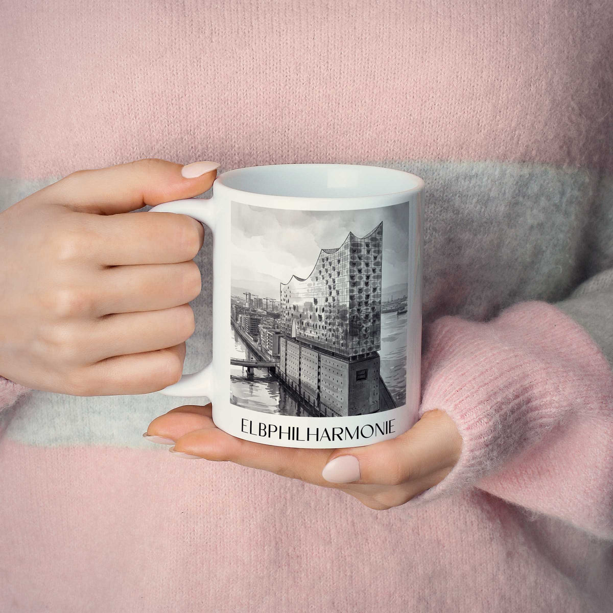 elbphilharmonie-hamburg-deutschland-kaffeebecher-aquarell-schwarz-weiss