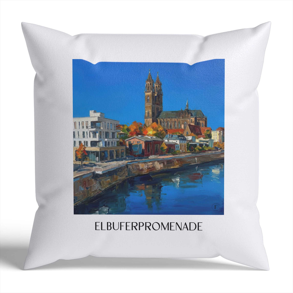 elbuferpromenade-magdeburg-deutschland-kissenbezug-oil-painting-oelgemaelde