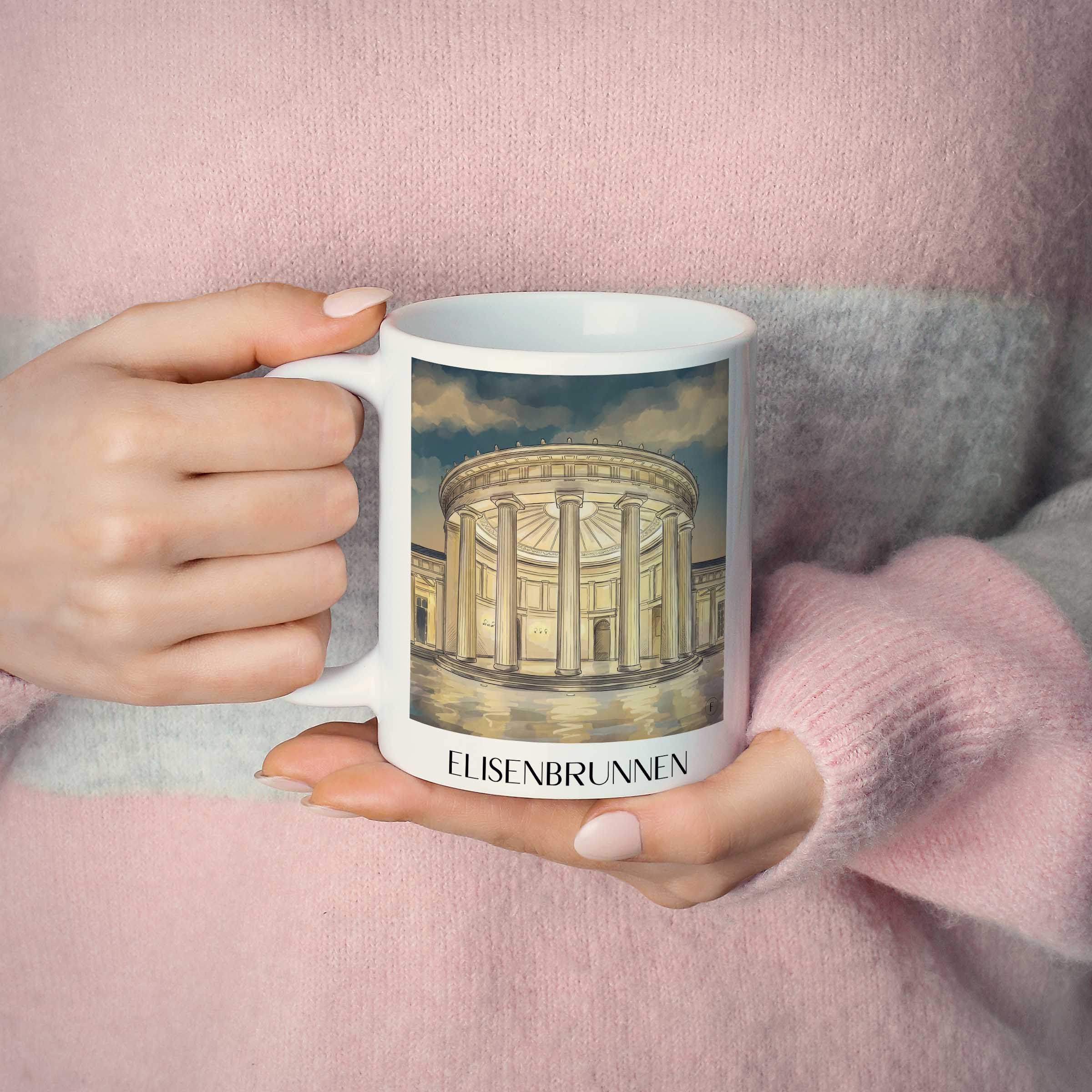 elisenbrunnen-aachen-deutschland-kaffeebecher-aquarell