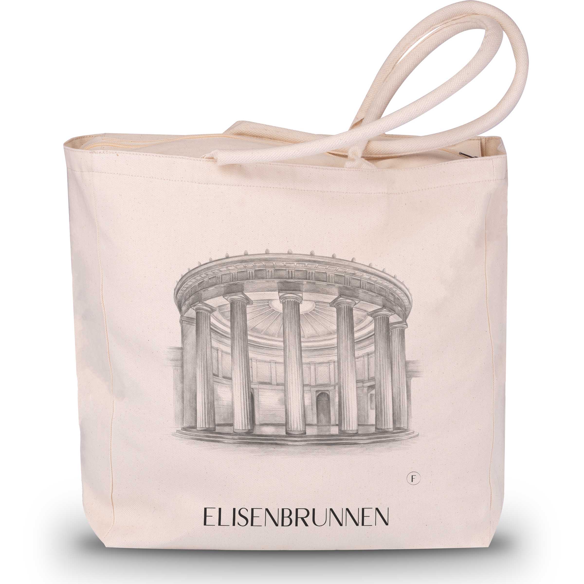 elisenbrunnen-aachen-deutschland-einkaufstasche-bleistift-zeichnung-drawing