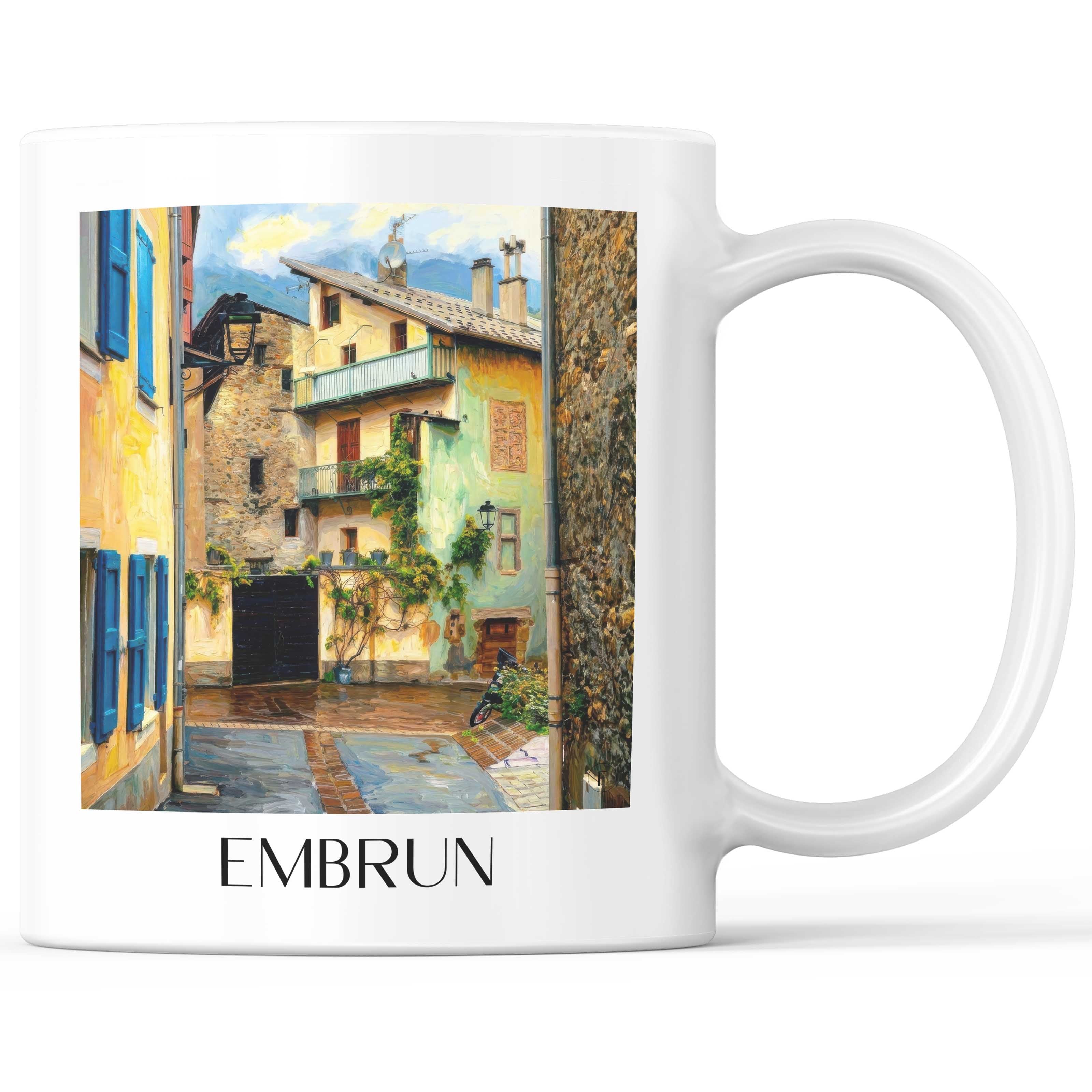 embrun-serre-ponçon-frankreich-kaffeebecher-oil-painting-oelgemaelde