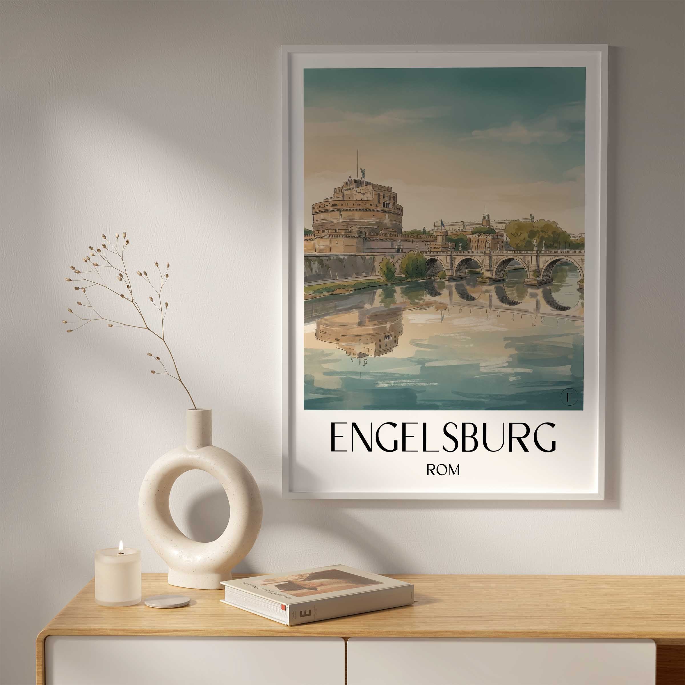 engelsburg-rom-italien-poster-aquarell
