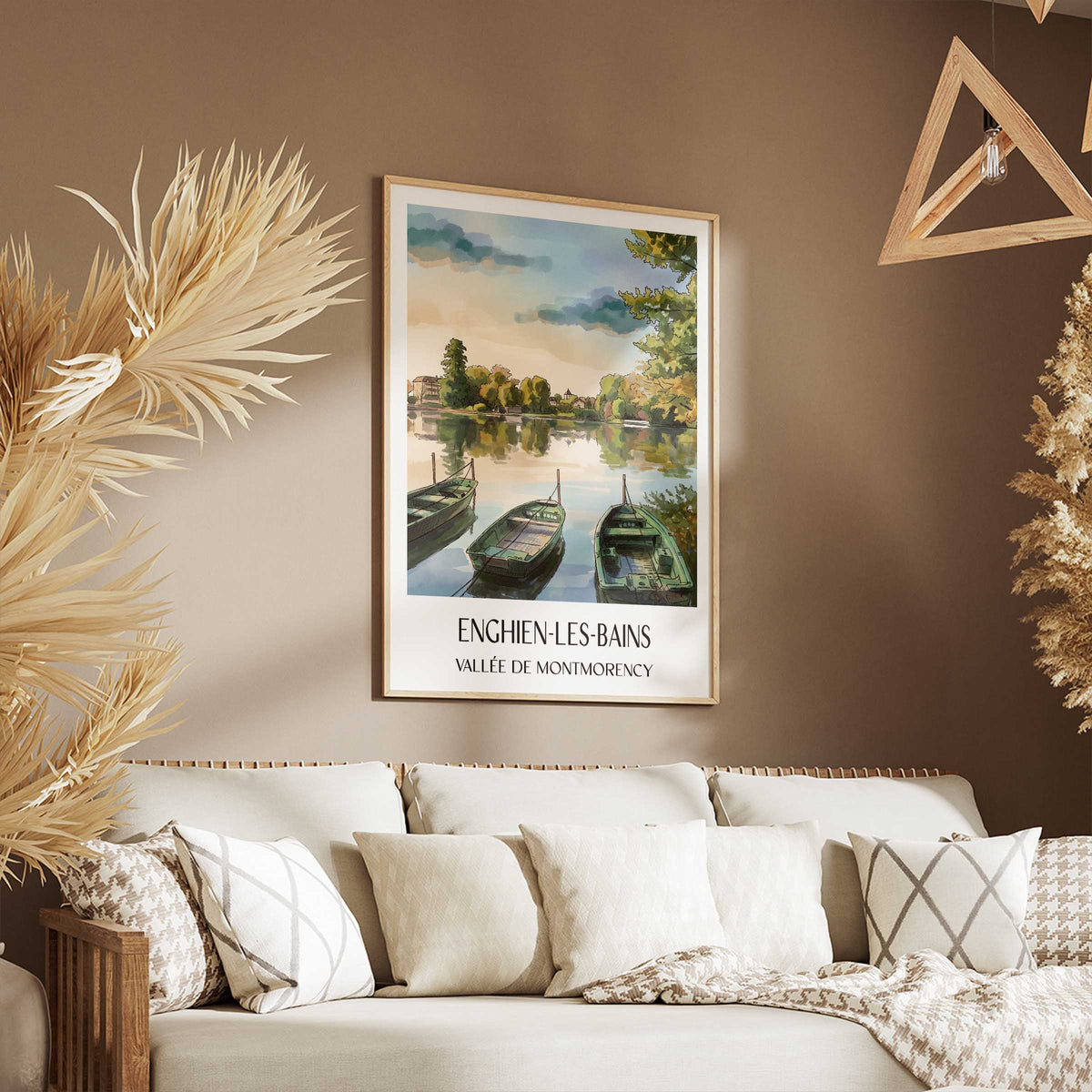enghien-les-bains-vallée-de-montmorency-frankreich-poster-aquarell