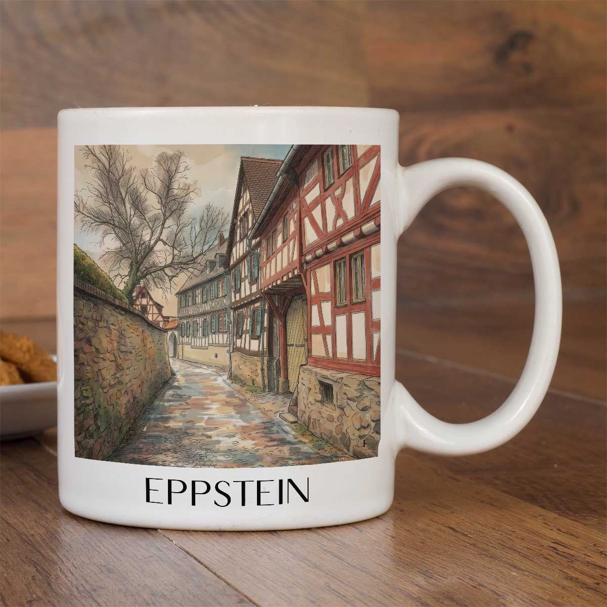 eppstein-taunus-deutschland-kaffeebecher-aquarell