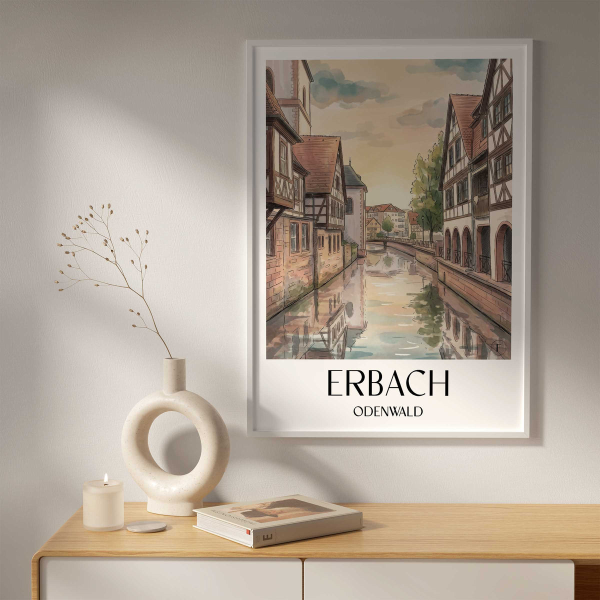 erbach-odenwald-deutschland-poster-aquarell