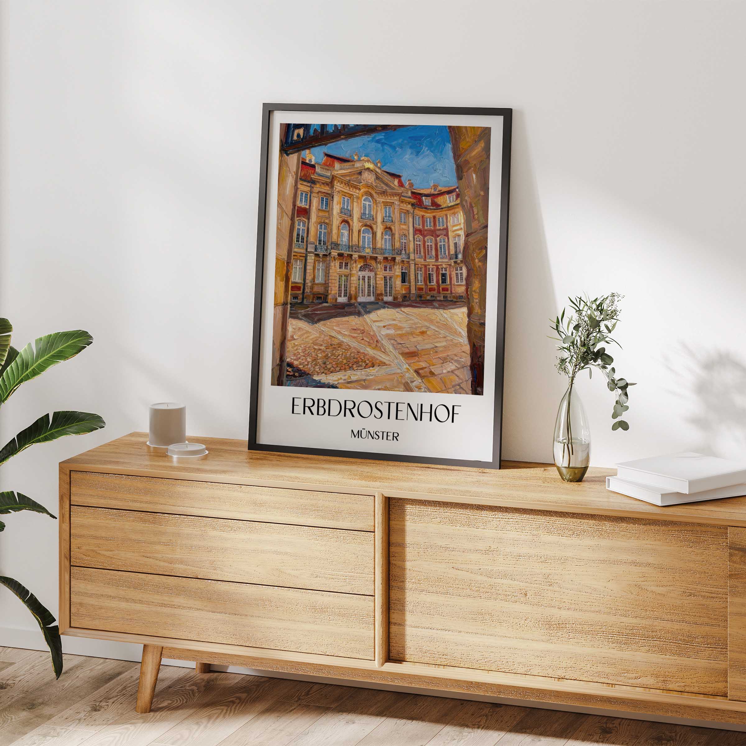 erbdrostenhof-münster-deutschland-poster-oil-painting-oelgemaelde