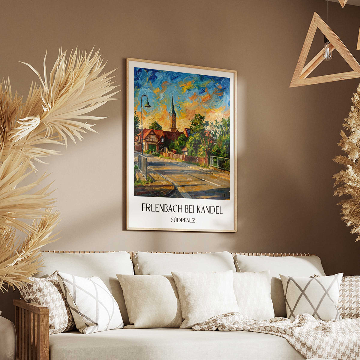 erlenbach-bei-kandel-südpfalz-deutschland-poster-oil-painting-oelgemaelde