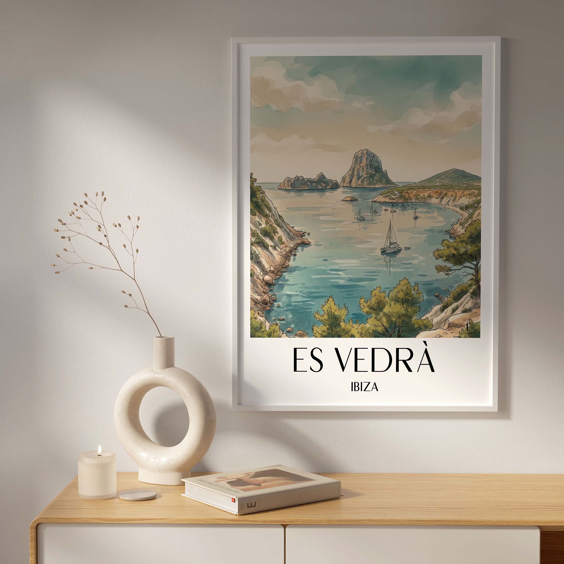 es-vedrà-ibiza-spanien-poster-aquarell