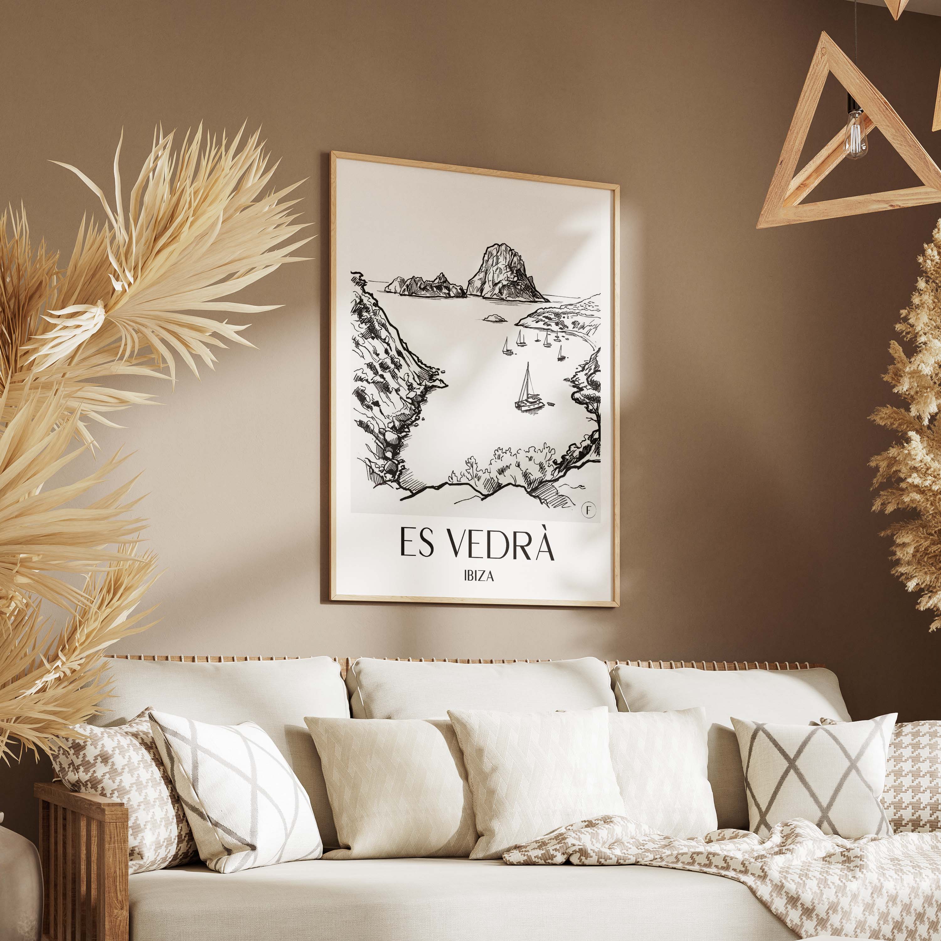 es-vedrà-ibiza-spanien-poster-skizze