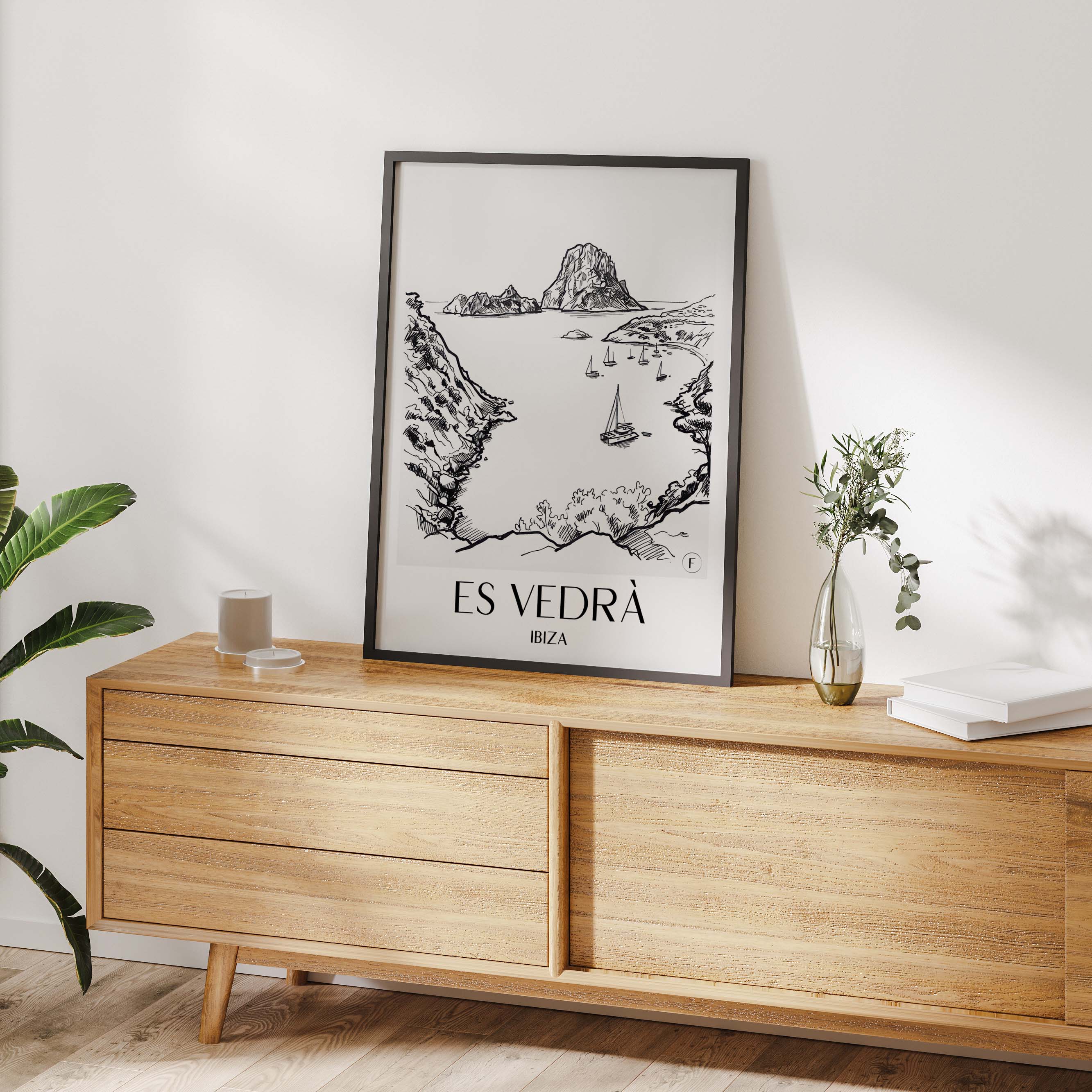 es-vedrà-ibiza-spanien-poster-skizze