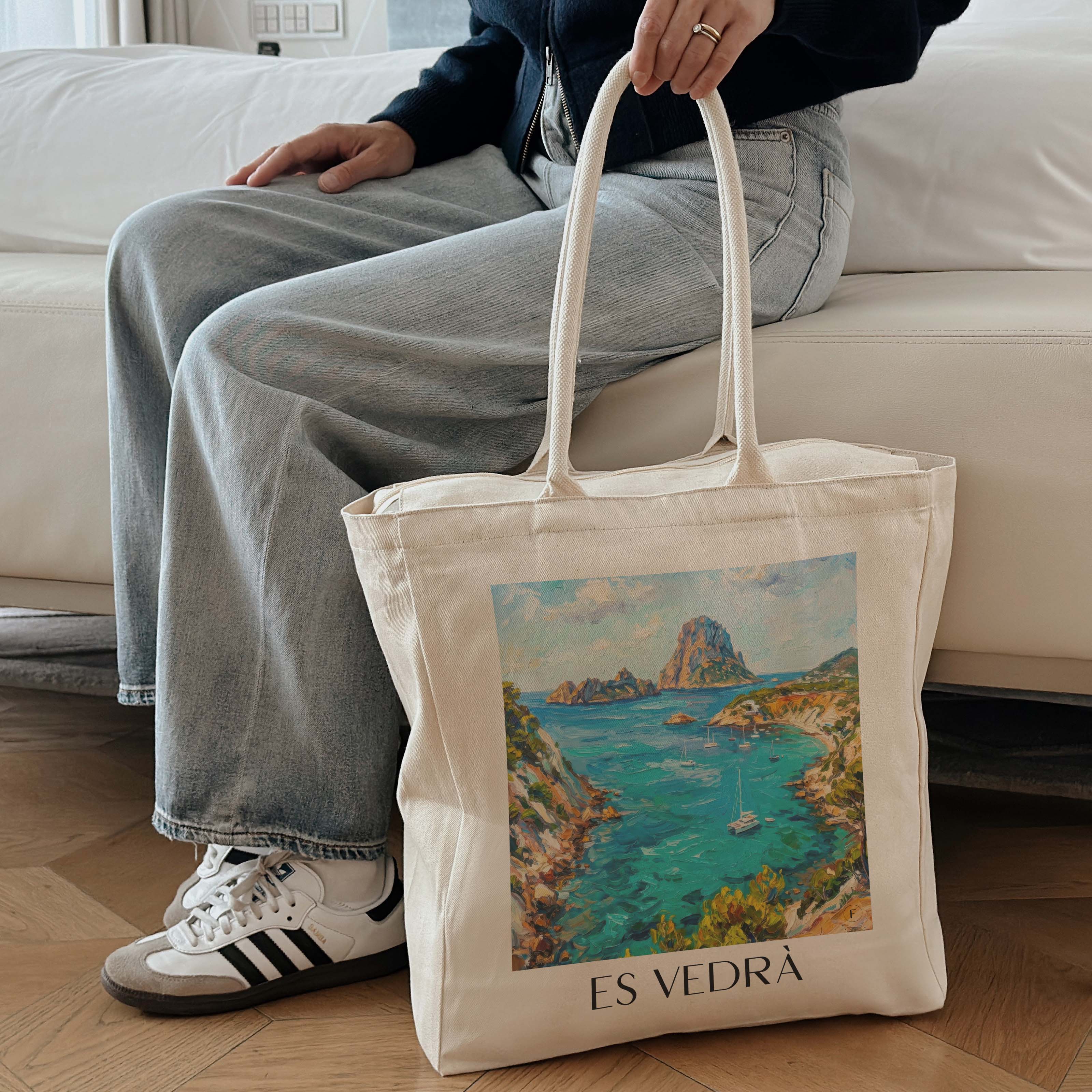 es-vedrà-ibiza-spanien-einkaufstasche-oil-painting-oelgemaelde
