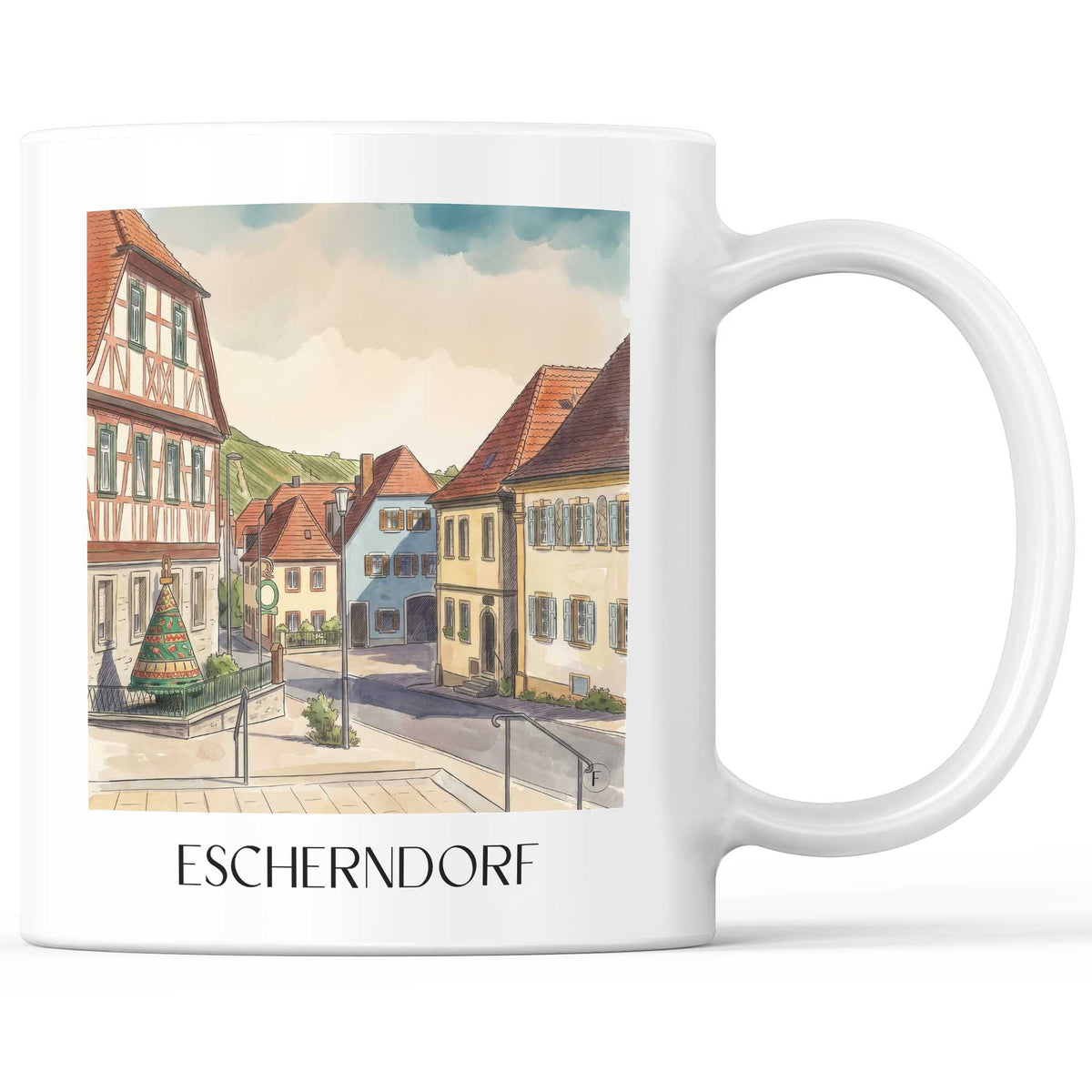 escherndorf-mainschleife-deutschland-kaffeebecher-aquarell