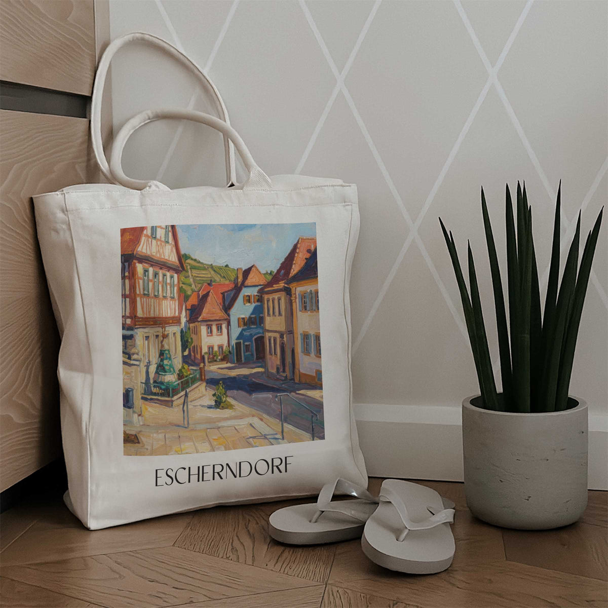 escherndorf-mainschleife-deutschland-einkaufstasche-oil-painting-oelgemaelde