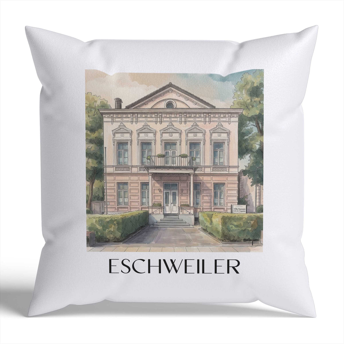 eschweiler-rheinland-deutschland-kissenbezug-aquarell