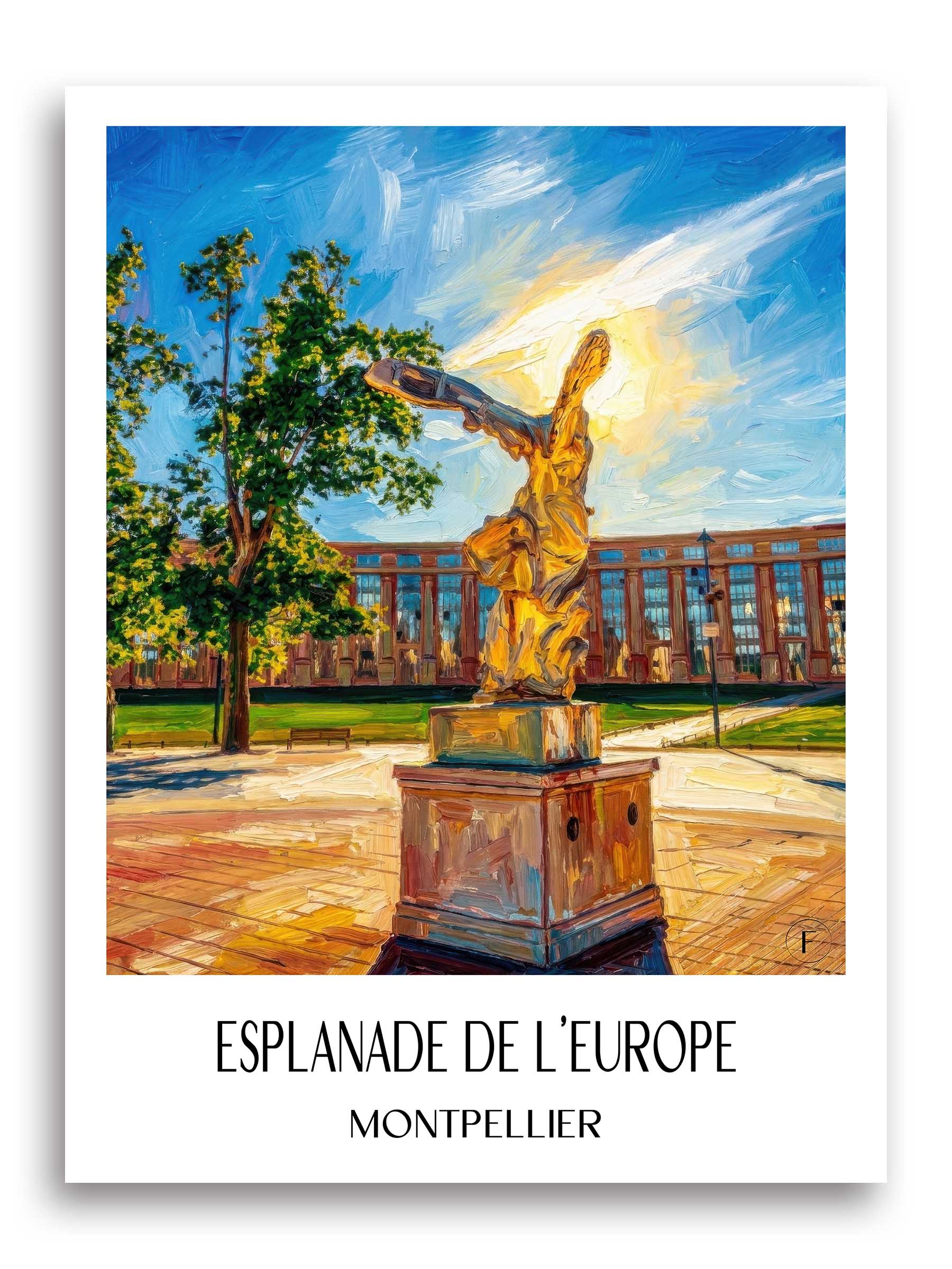 esplanade-de-l'europe-montpellier-frankreich-poster-oil-painting-oelgemaelde