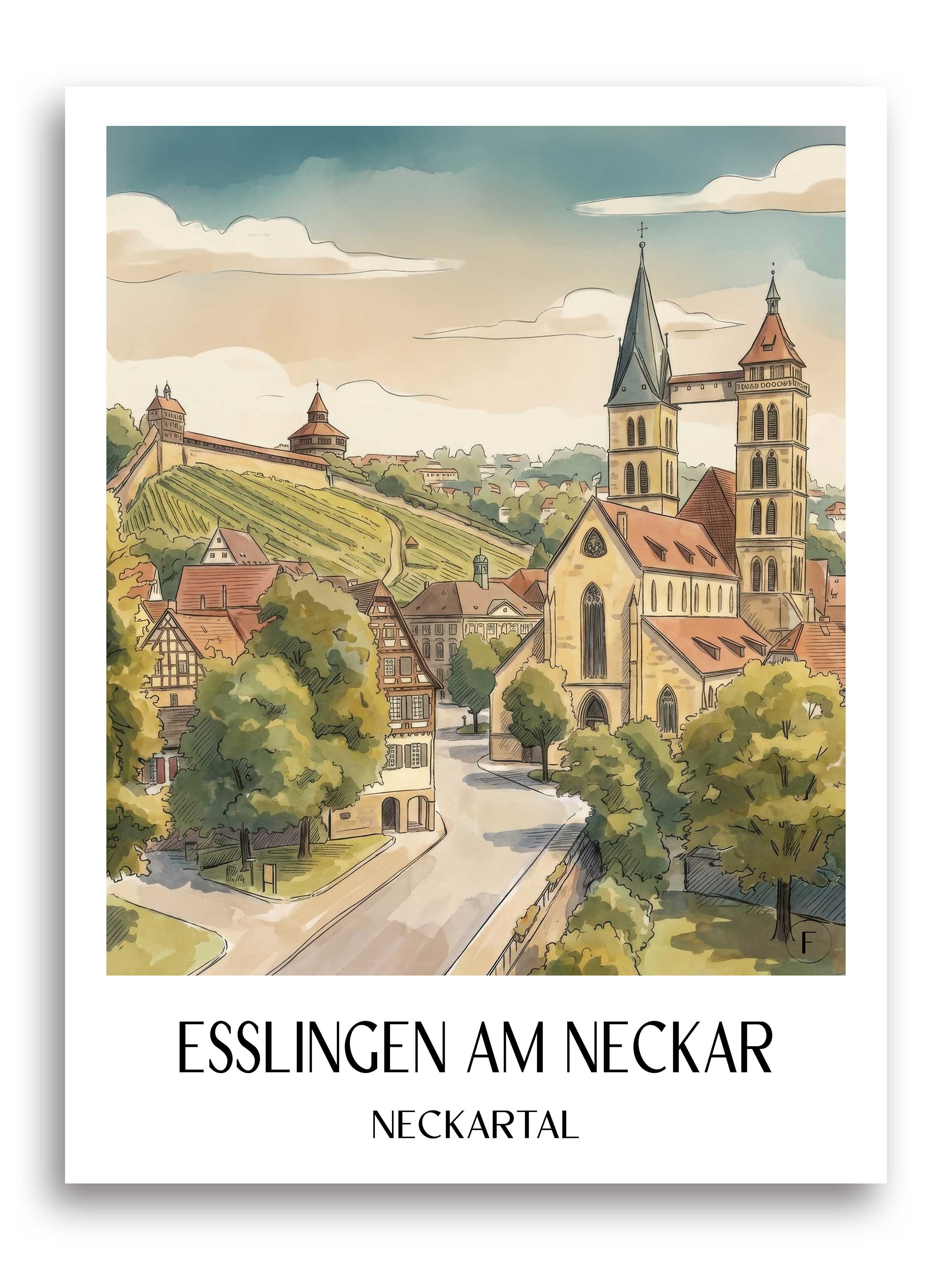 esslingen-am-neckar-neckartal-deutschland-poster-aquarell