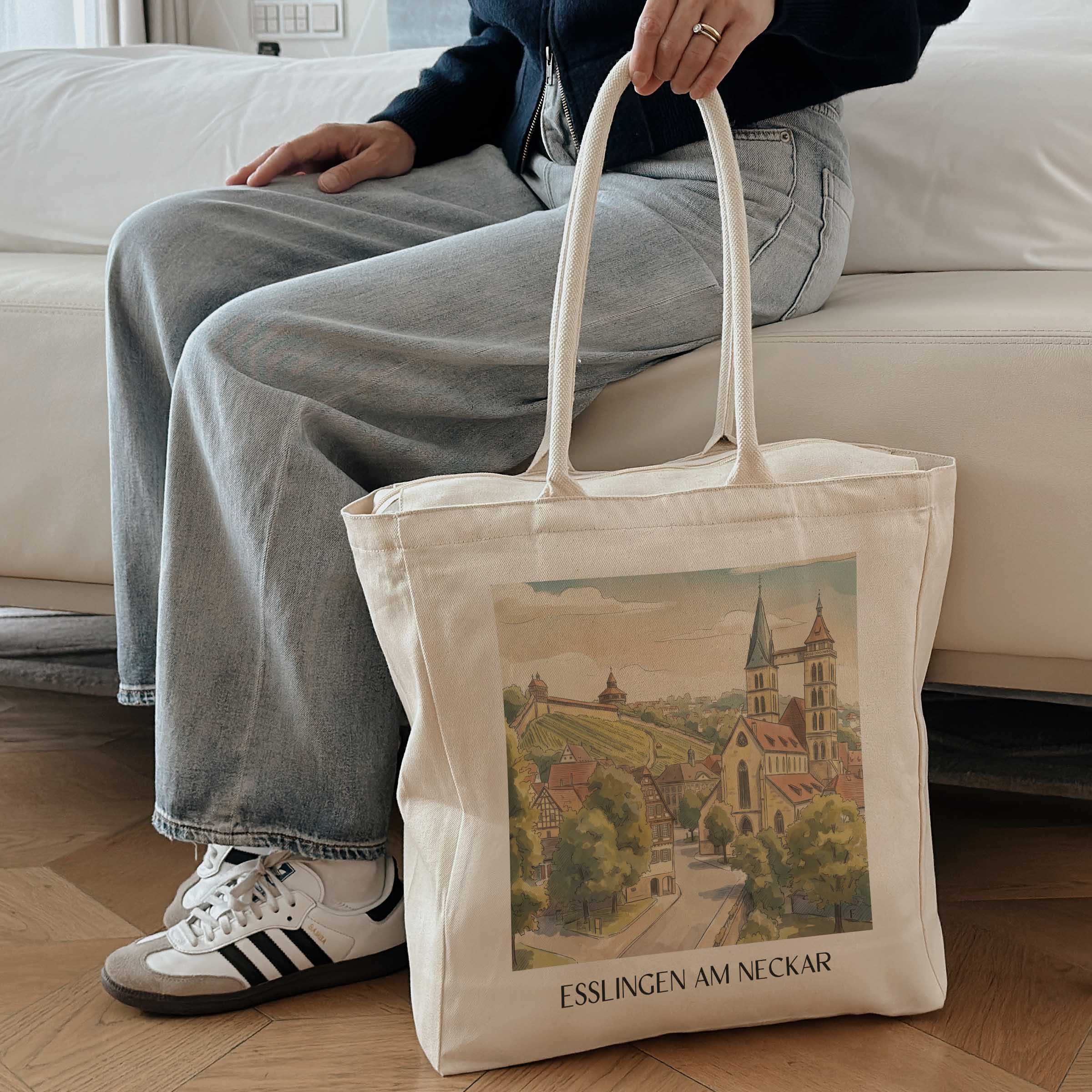 esslingen-am-neckar-neckartal-deutschland-einkaufstasche-aquarell