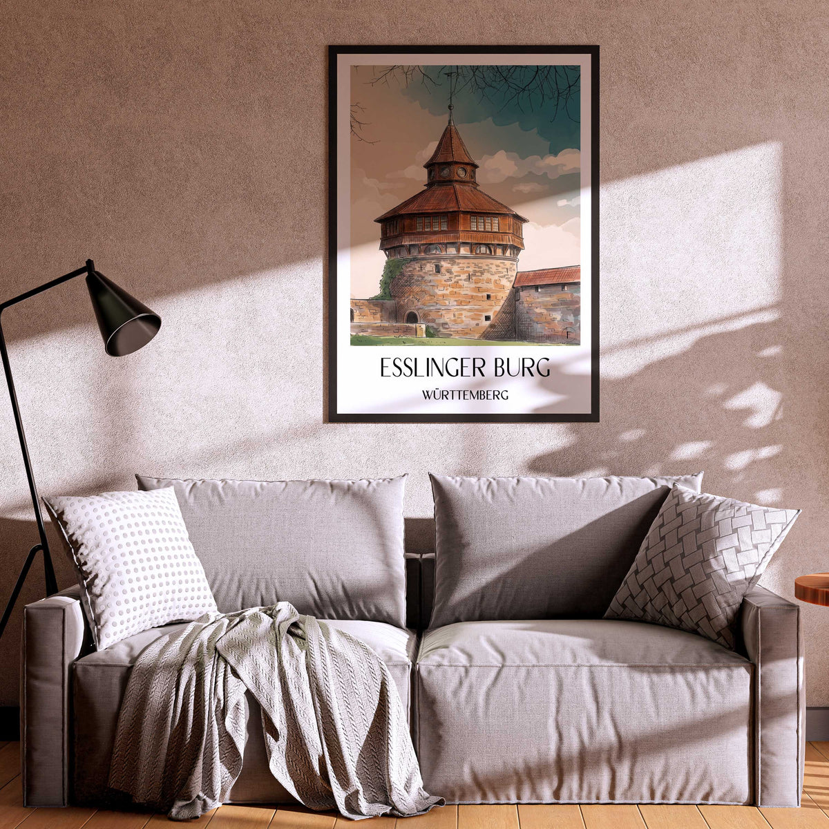 esslinger-burg-württemberg-deutschland-poster-aquarell