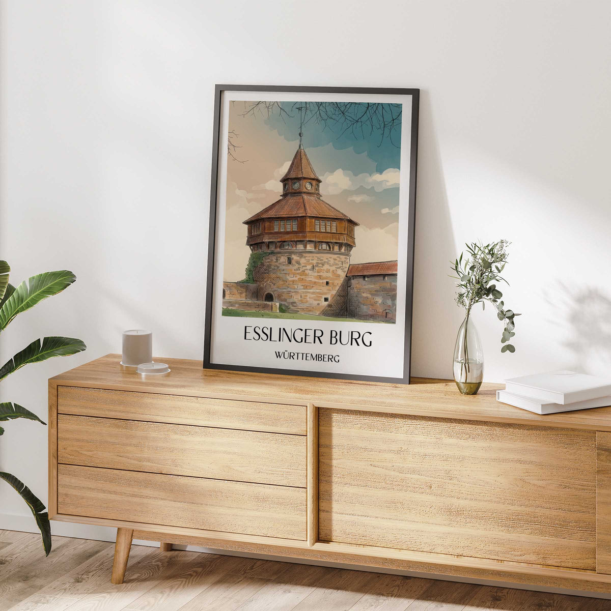 esslinger-burg-württemberg-deutschland-poster-aquarell