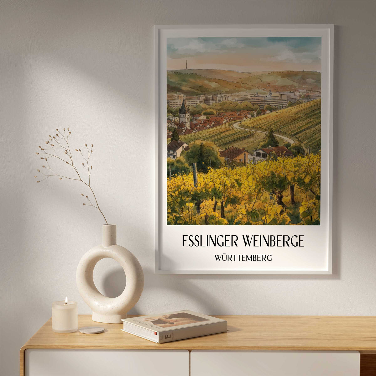 esslinger-weinberge-württemberg-deutschland-poster-aquarell