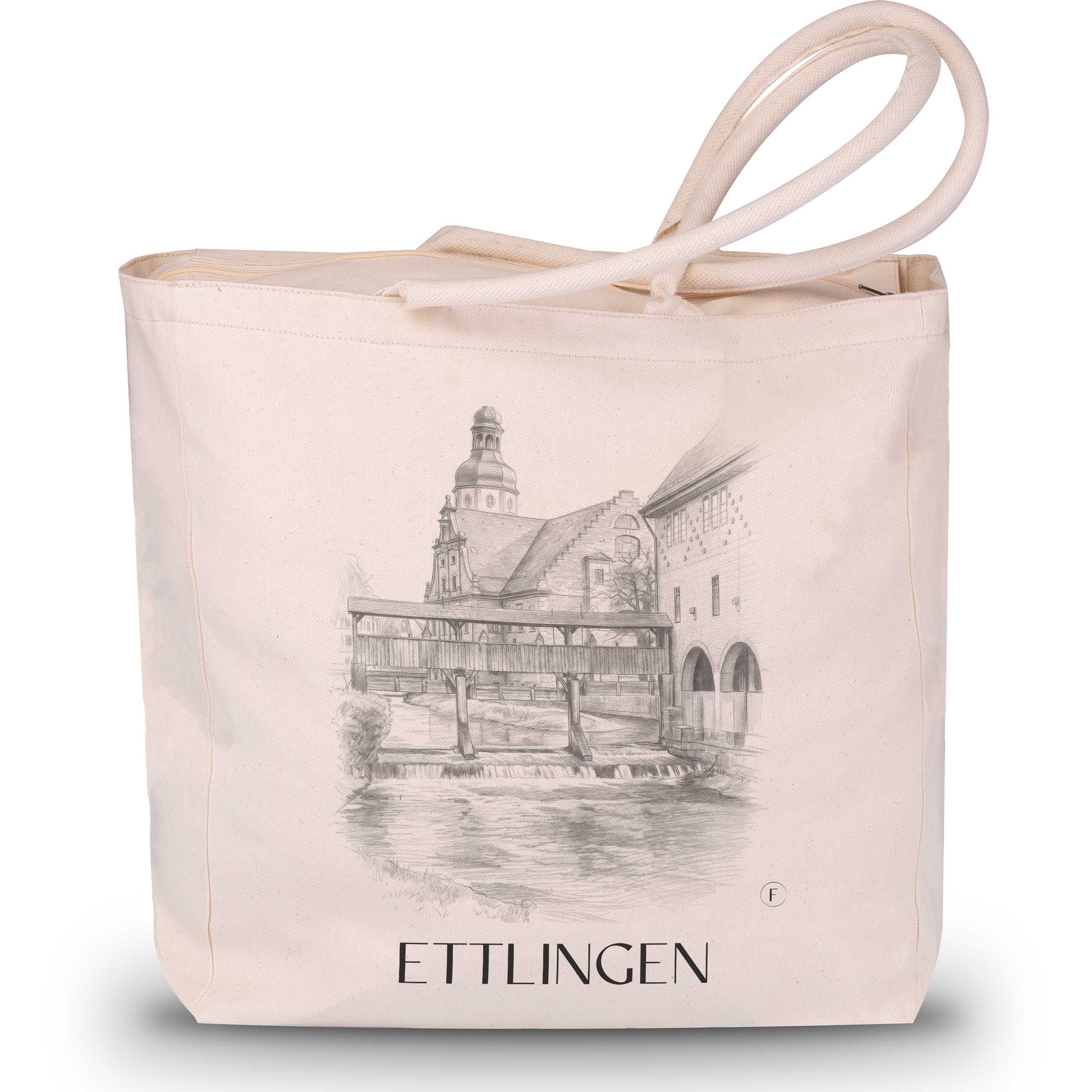 ettlingen-deutschland-einkaufstasche-bleistift-zeichnung-drawing