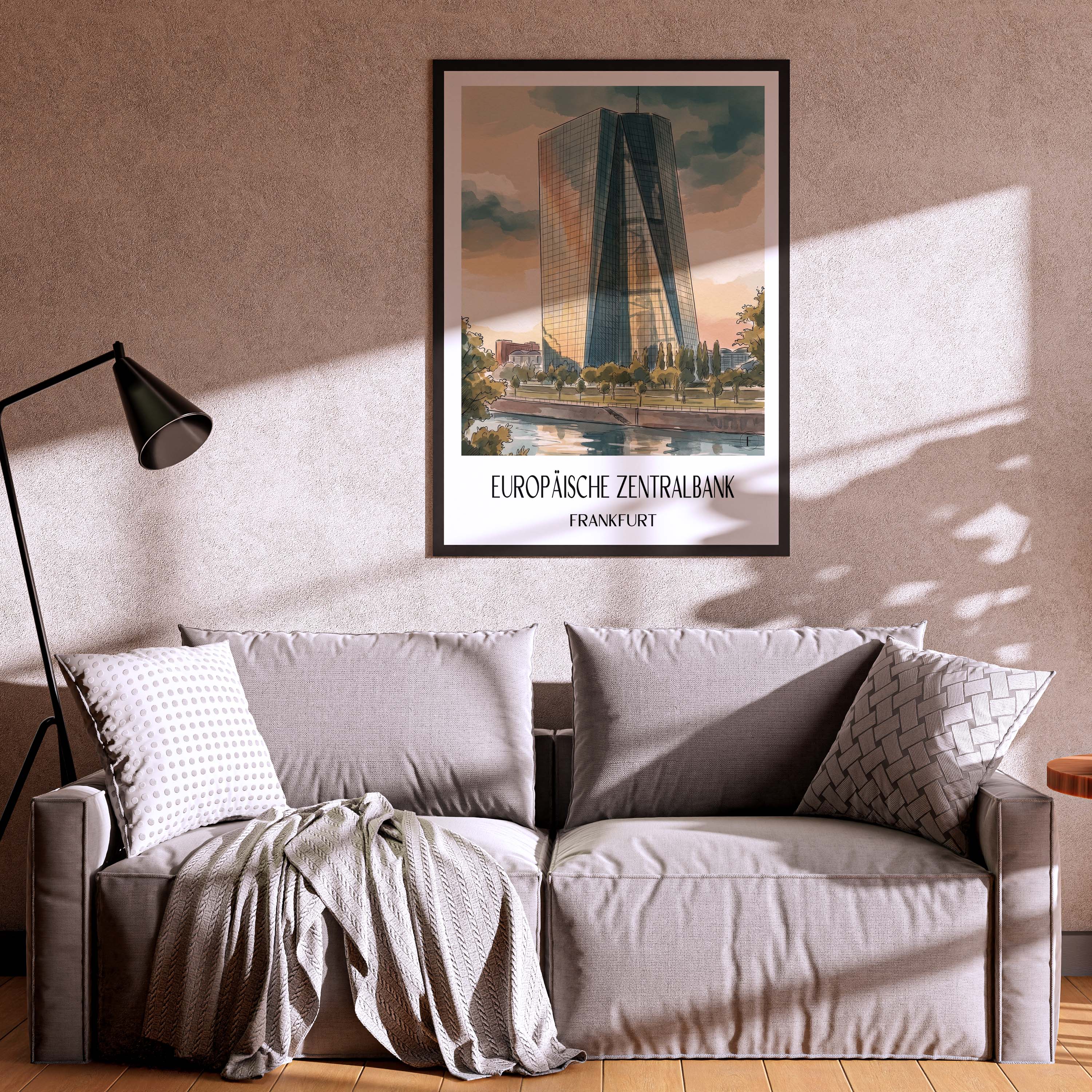 europäische-zentralbank-frankfurt-deutschland-poster-aquarell