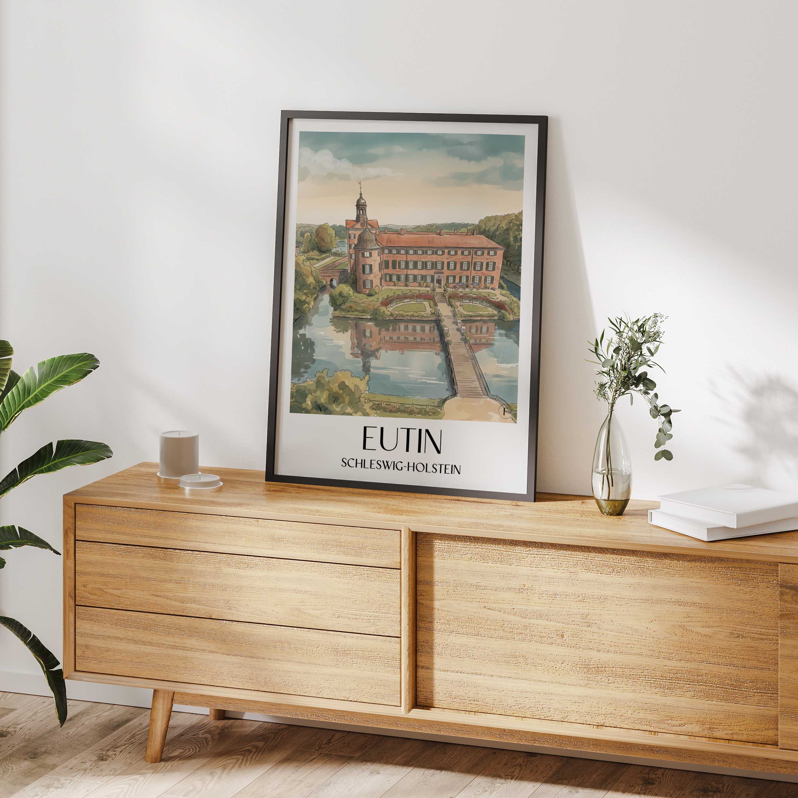 eutin-schleswig-holstein-deutschland-poster-aquarell