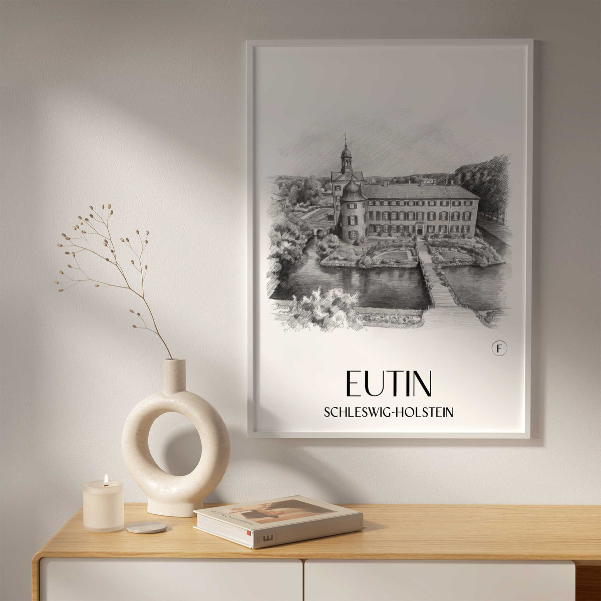 eutin-schleswig-holstein-deutschland-poster-bleistift-zeichnung-drawing