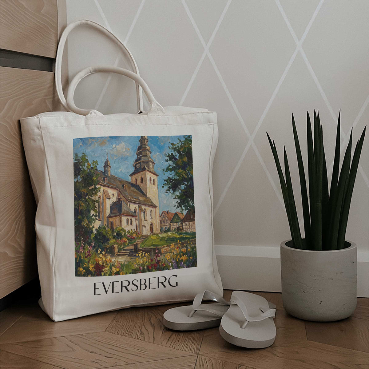 eversberg-sauerland-deutschland-einkaufstasche-oil-painting-oelgemaelde