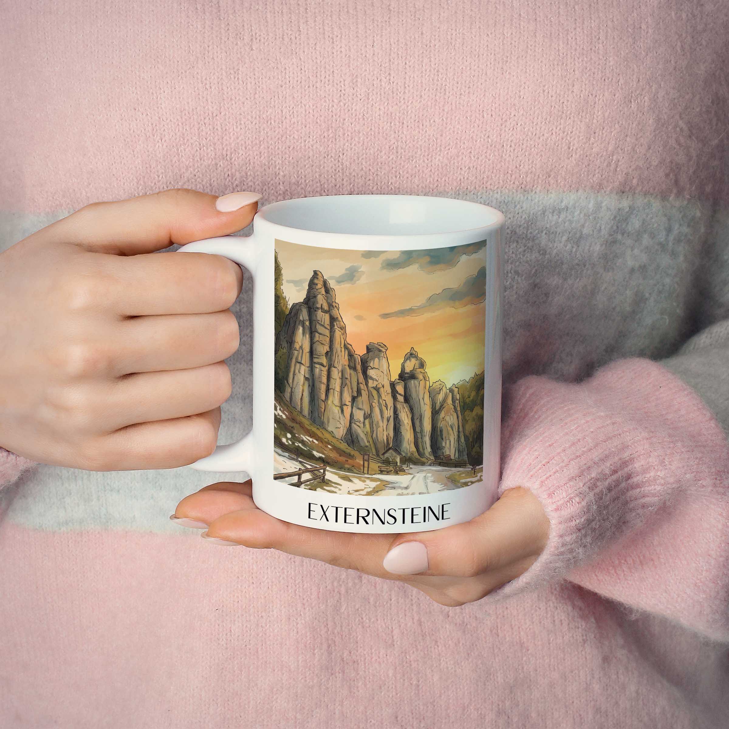 externsteine-detmold-deutschland-kaffeebecher-aquarell