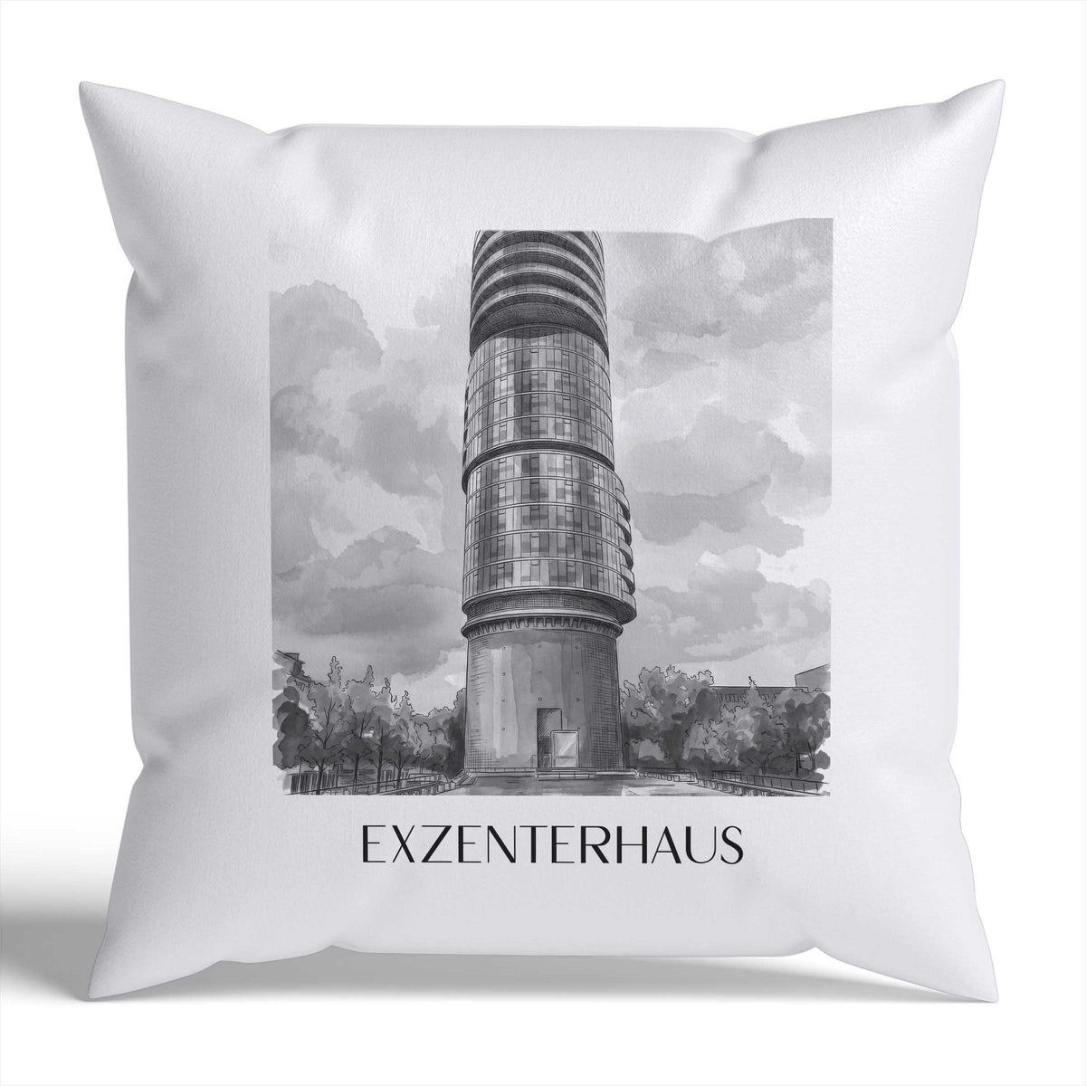 exzenterhaus-bochum-deutschland-kissenbezug-aquarell-schwarz-weiss
