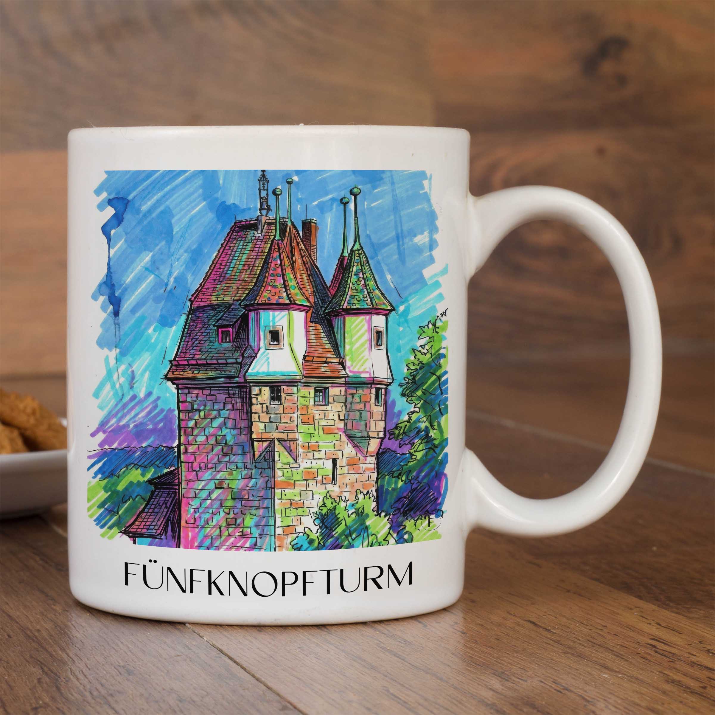 fünfknopfturm-schwäbisch-gmünd-deutschland-kaffeebecher-graffiti