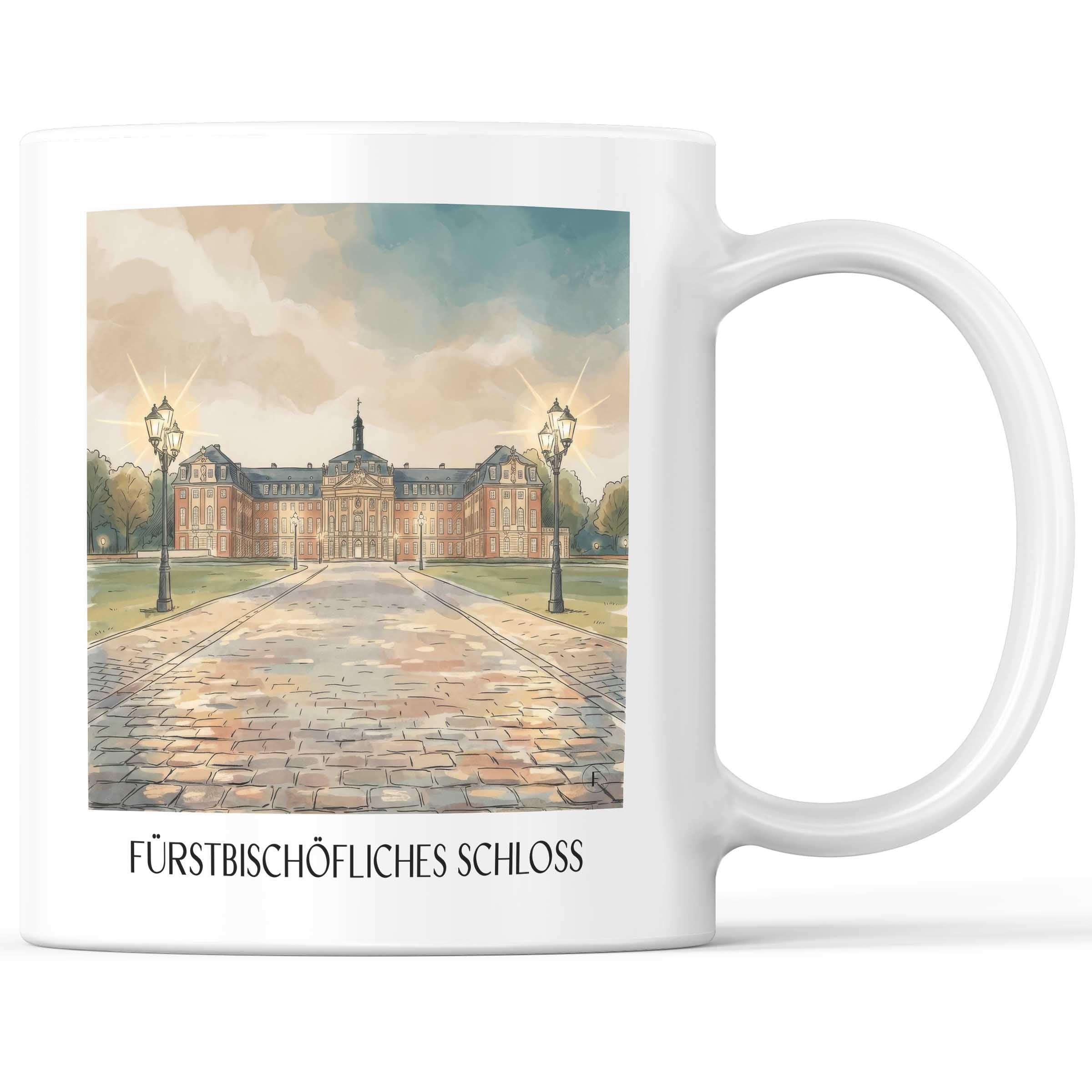 fürstbischöfliches-schloss-münster-deutschland-kaffeebecher-aquarell