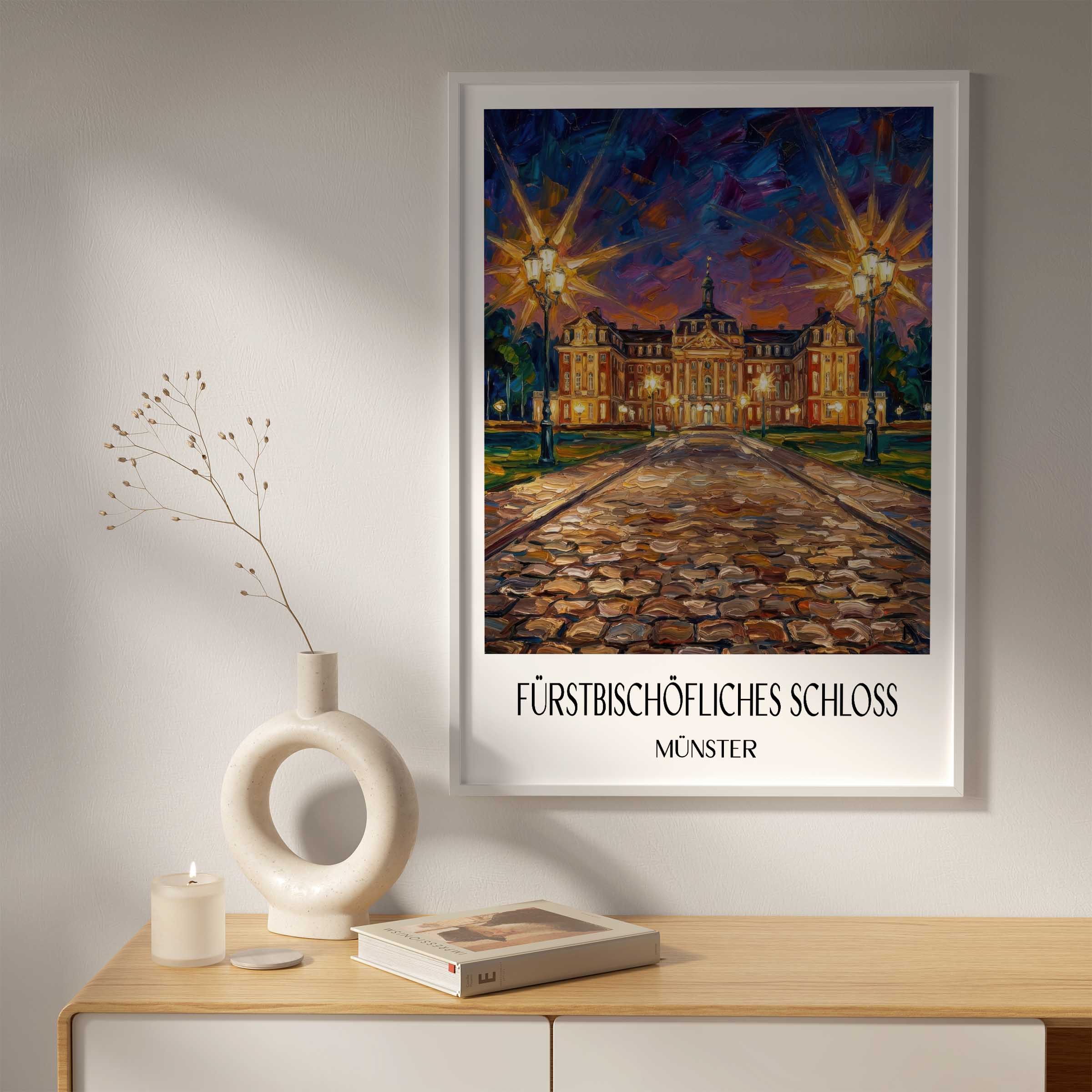 fürstbischöfliches-schloss-münster-deutschland-poster-oil-painting-oelgemaelde