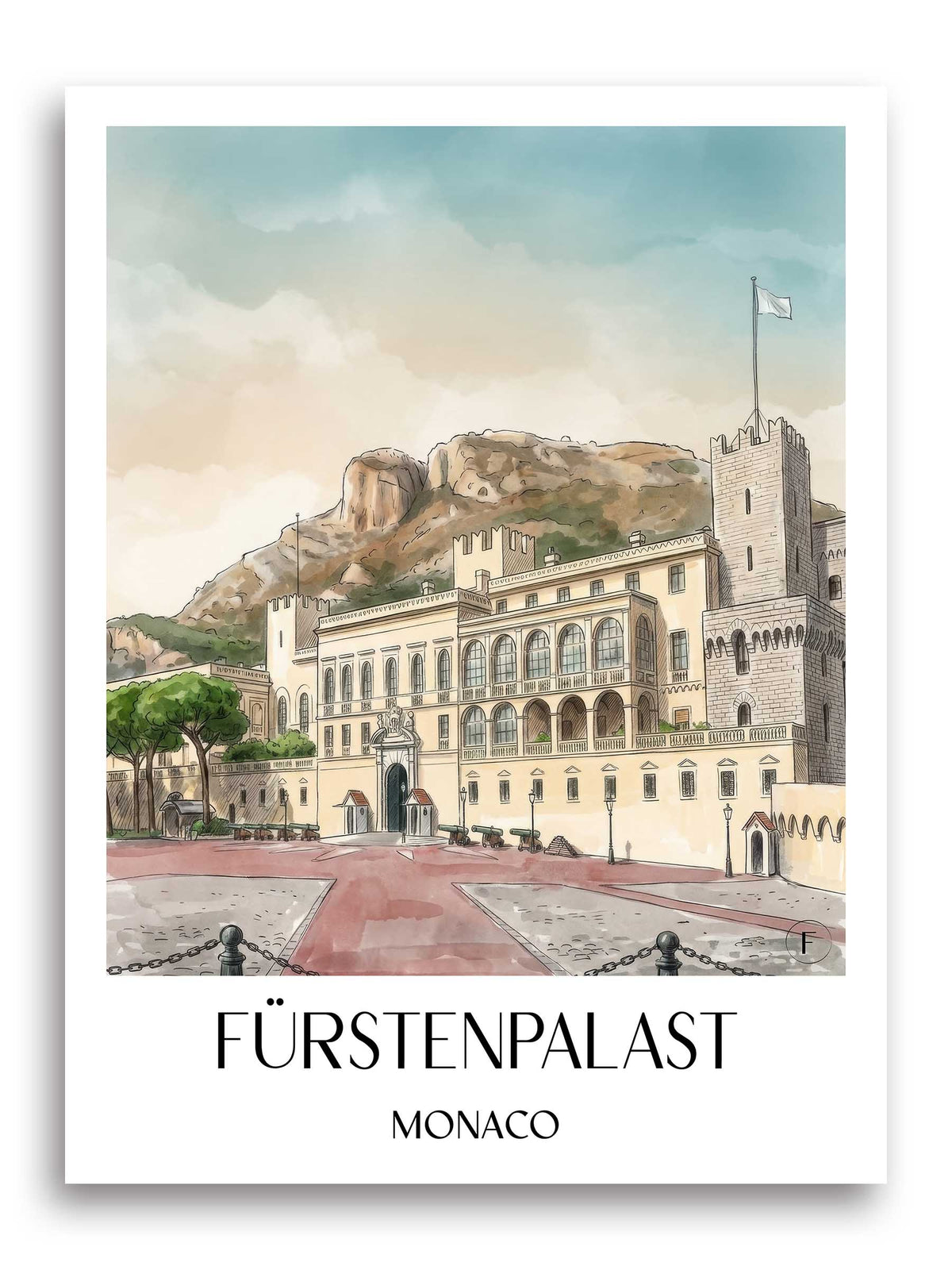fürstenpalast-monaco-monaco-poster-aquarell