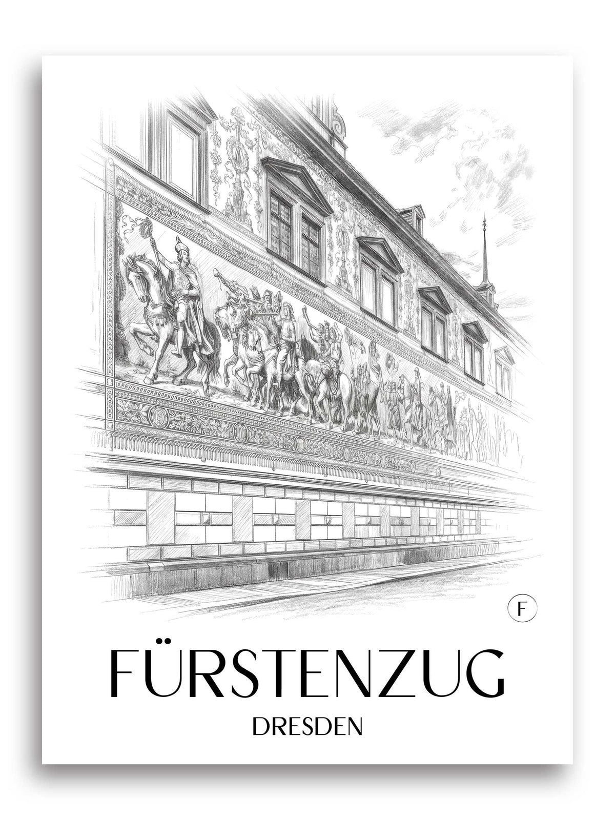 fürstenzug-dresden-deutschland-poster-bleistift-zeichnung-drawing