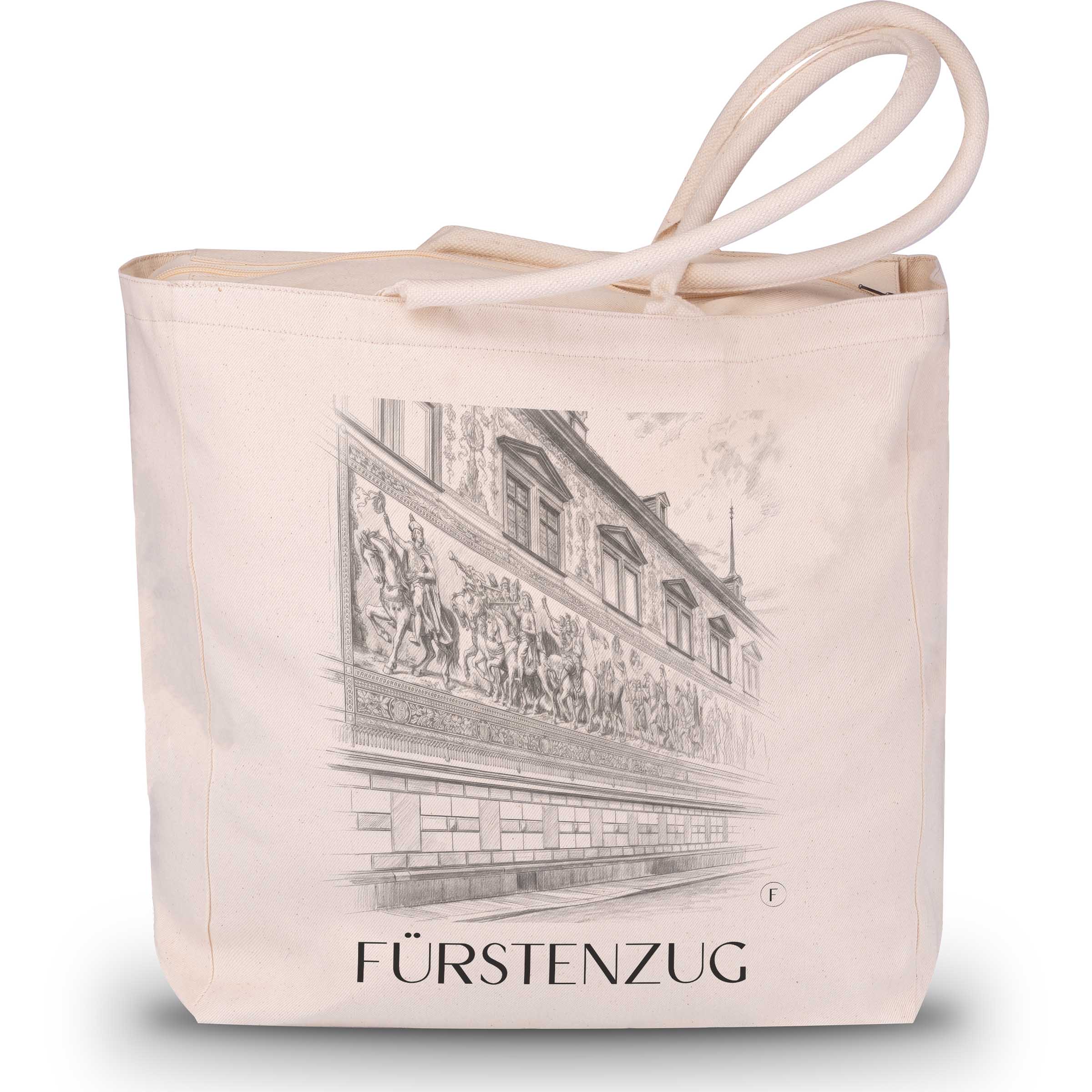 fürstenzug-dresden-deutschland-einkaufstasche-bleistift-zeichnung-drawing