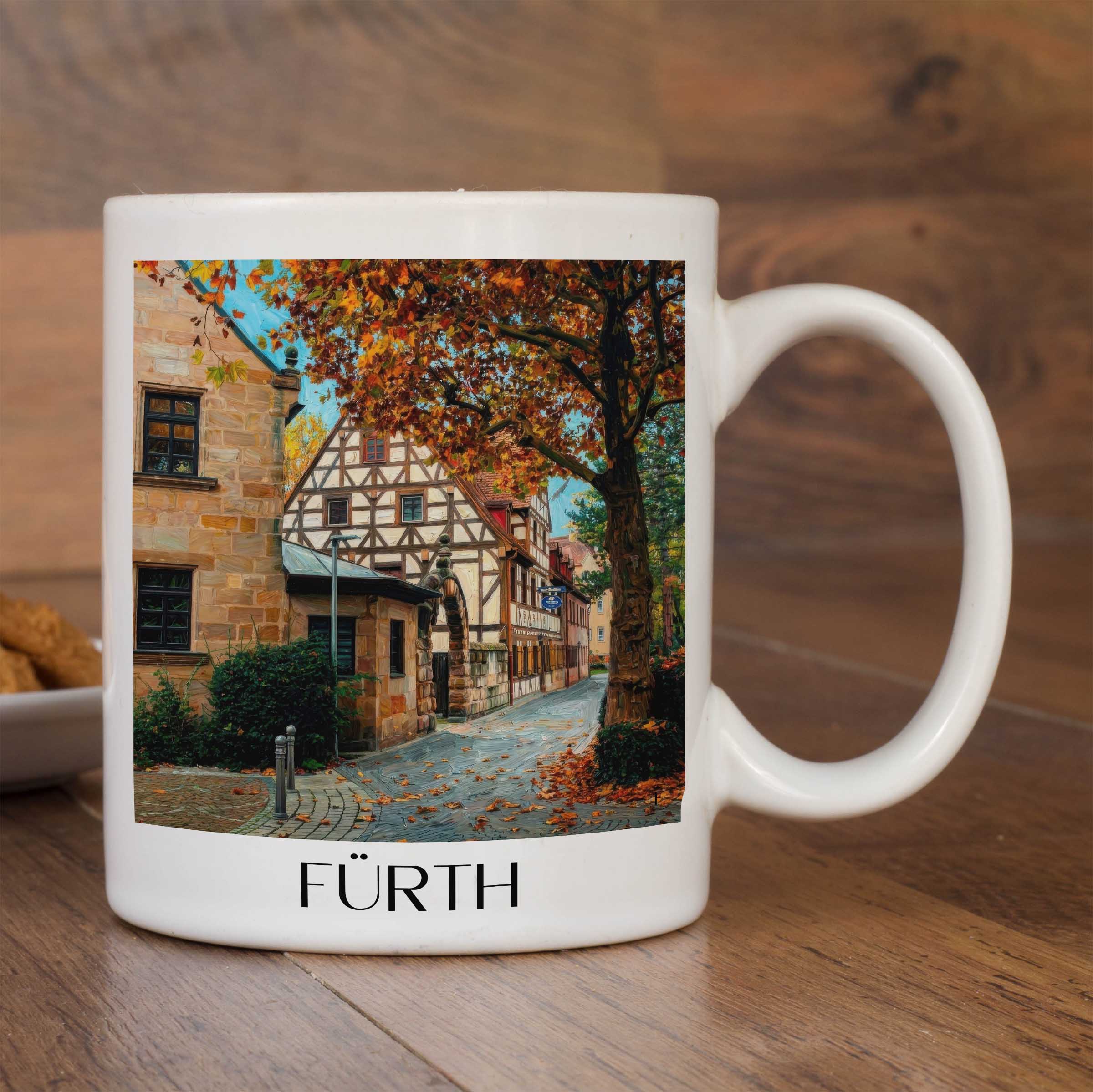 fürth-deutschland-kaffeebecher-oil-painting-oelgemaelde