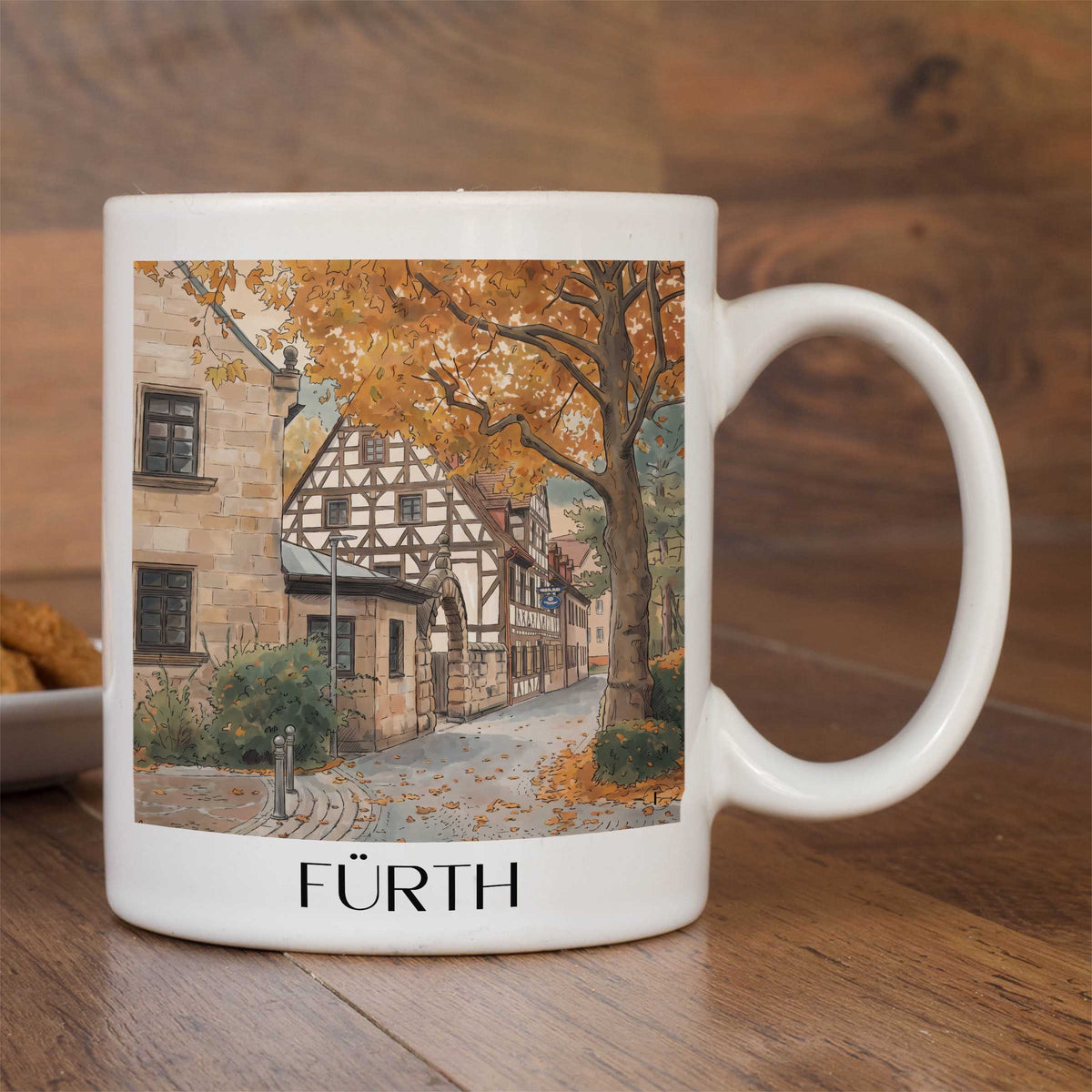fürth-mittelfranken-deutschland-kaffeebecher-aquarell