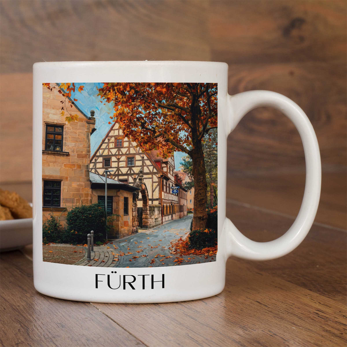 fürth-mittelfranken-deutschland-kaffeebecher-oil-painting-oelgemaelde