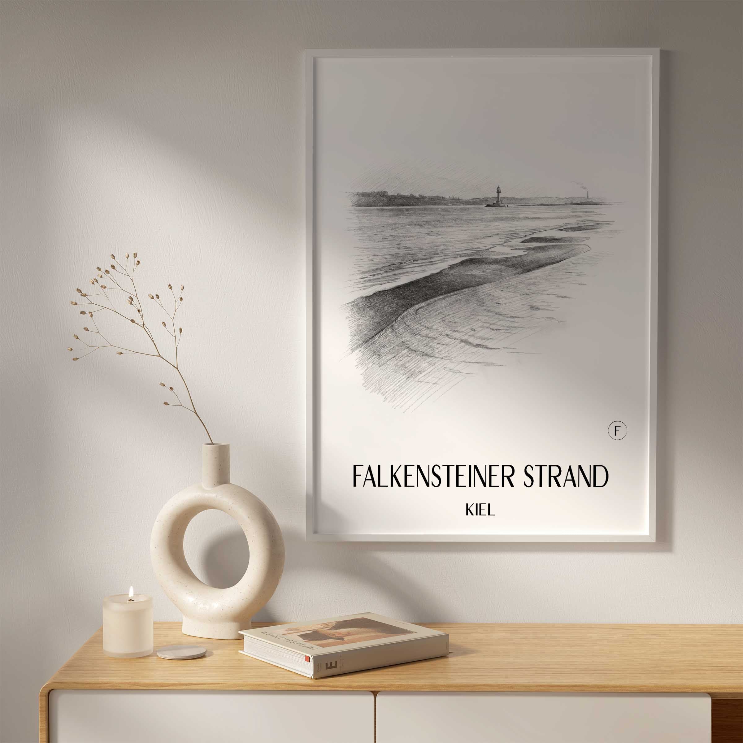 falkensteiner-strand-kiel-deutschland-poster-bleistift-zeichnung-drawing