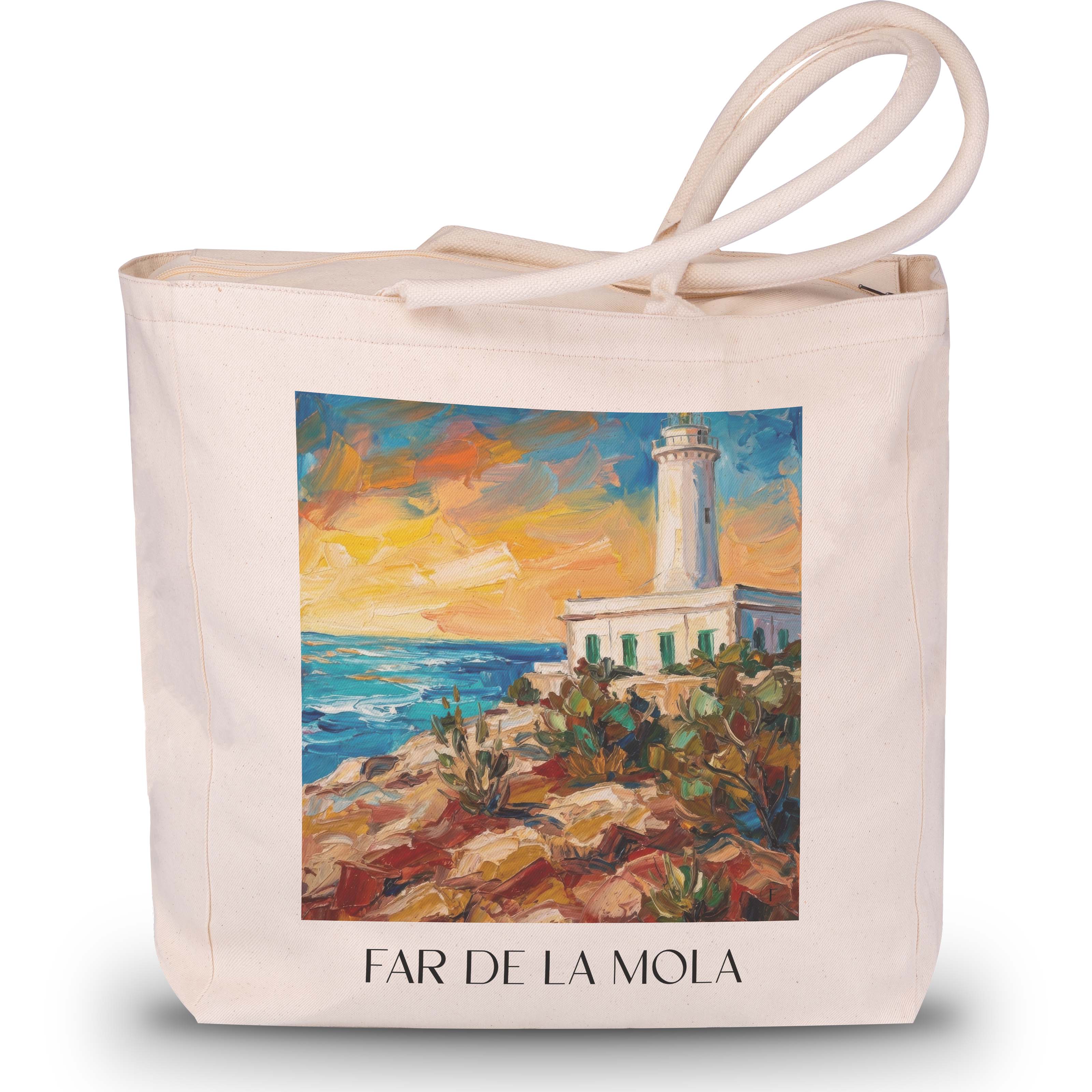 far-de-la-mola-formentera-spanien-einkaufstasche-oil-painting-oelgemaelde