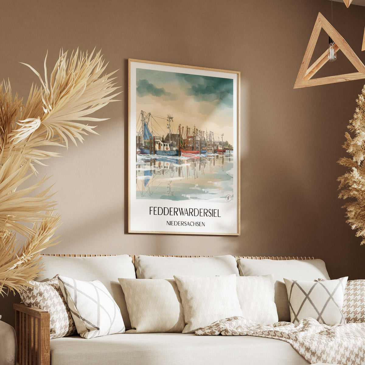 fedderwardersiel-niedersachsen-deutschland-poster-aquarell