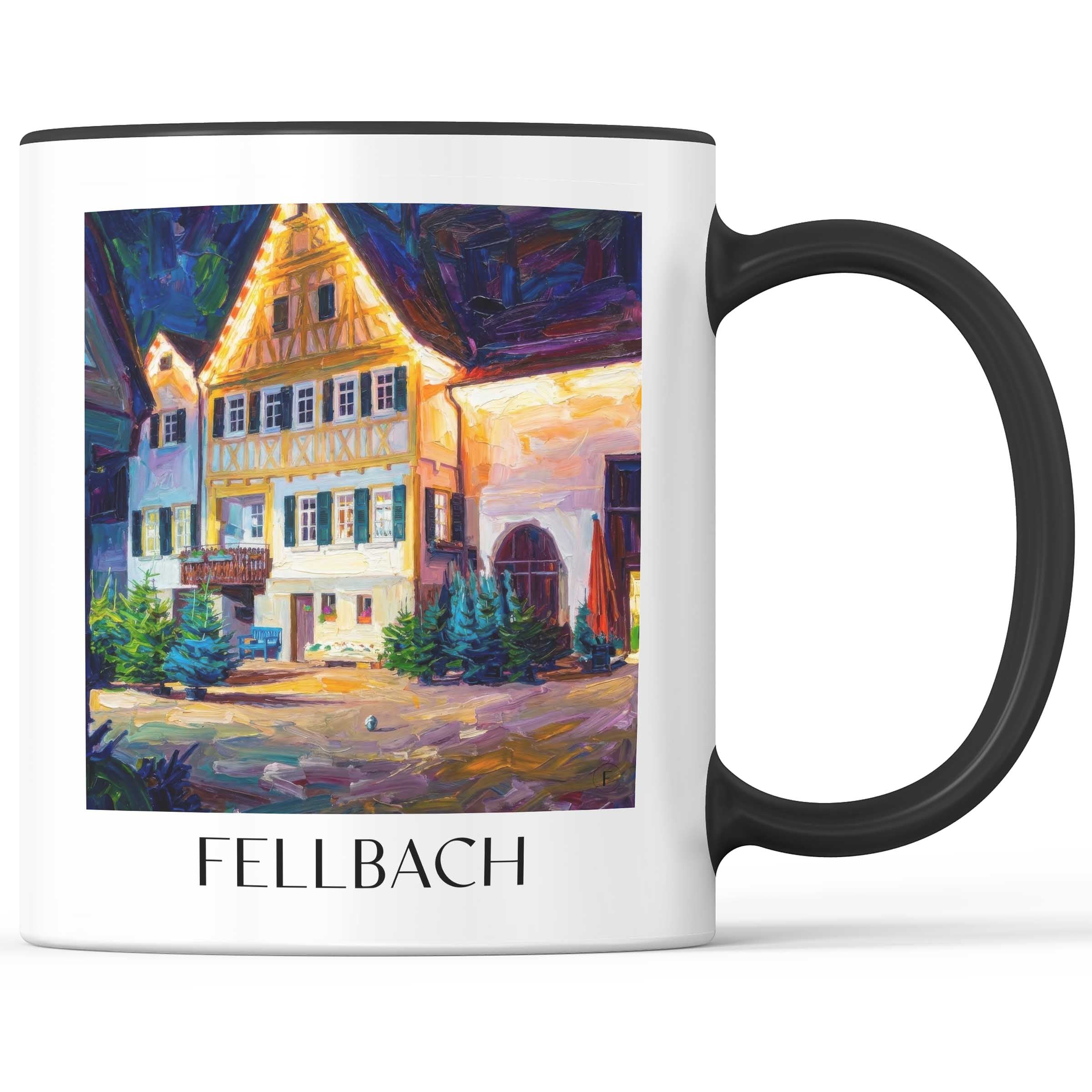 fellbach-württemberg-deutschland-kaffeebecher-oil-painting-oelgemaelde