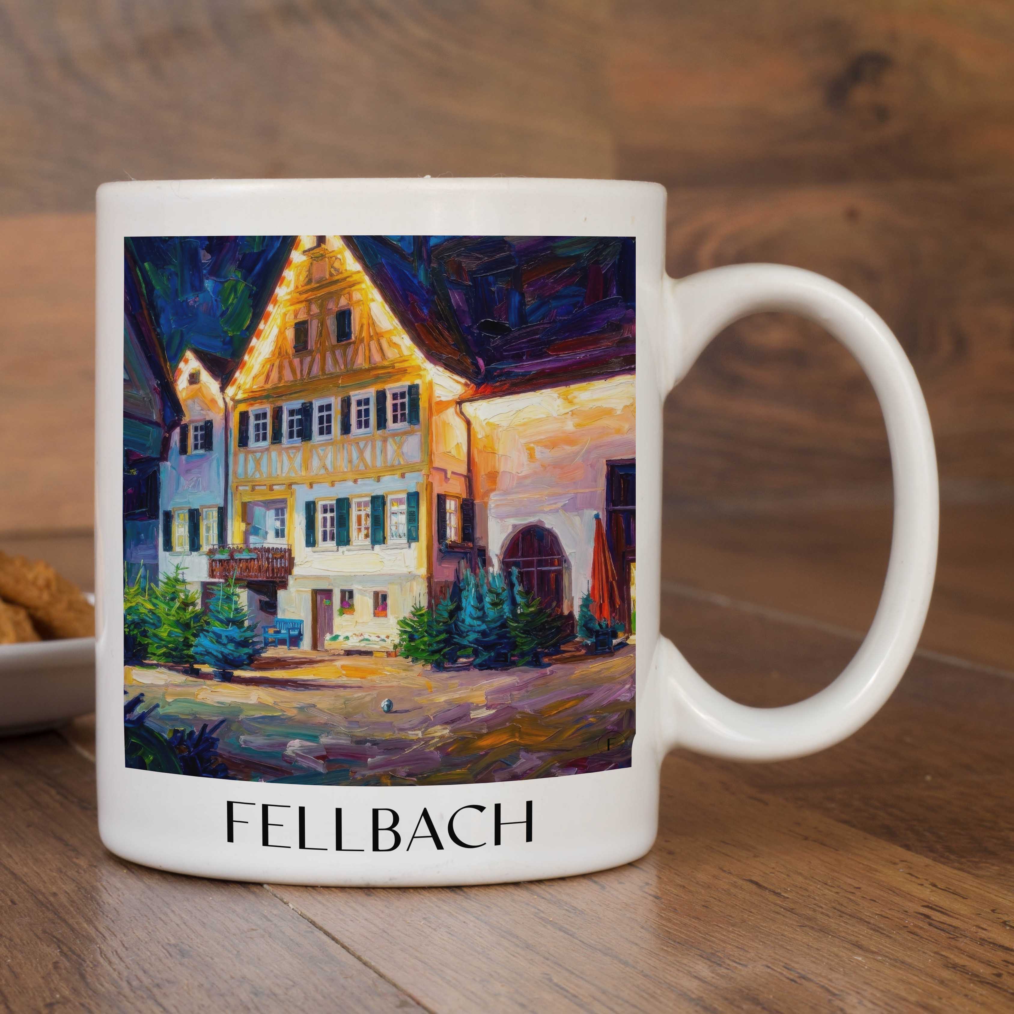 fellbach-württemberg-deutschland-kaffeebecher-oil-painting-oelgemaelde